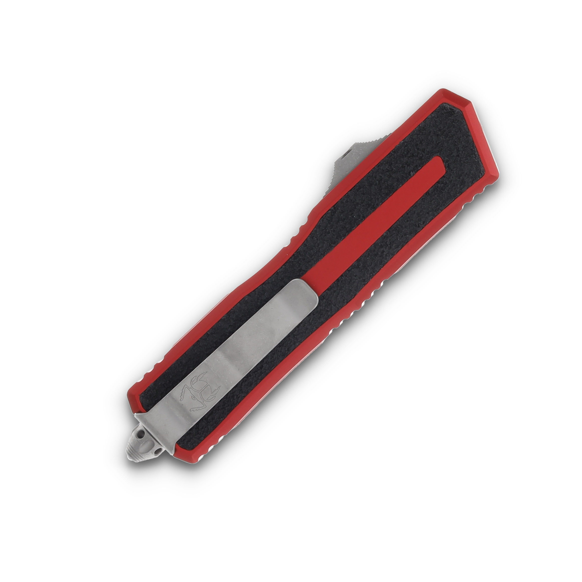 Microtech Scarab II Gen III D/E Auto OTF Knife Red 3.9in Apocalyptic Dagger AUMT128010APRD View 4