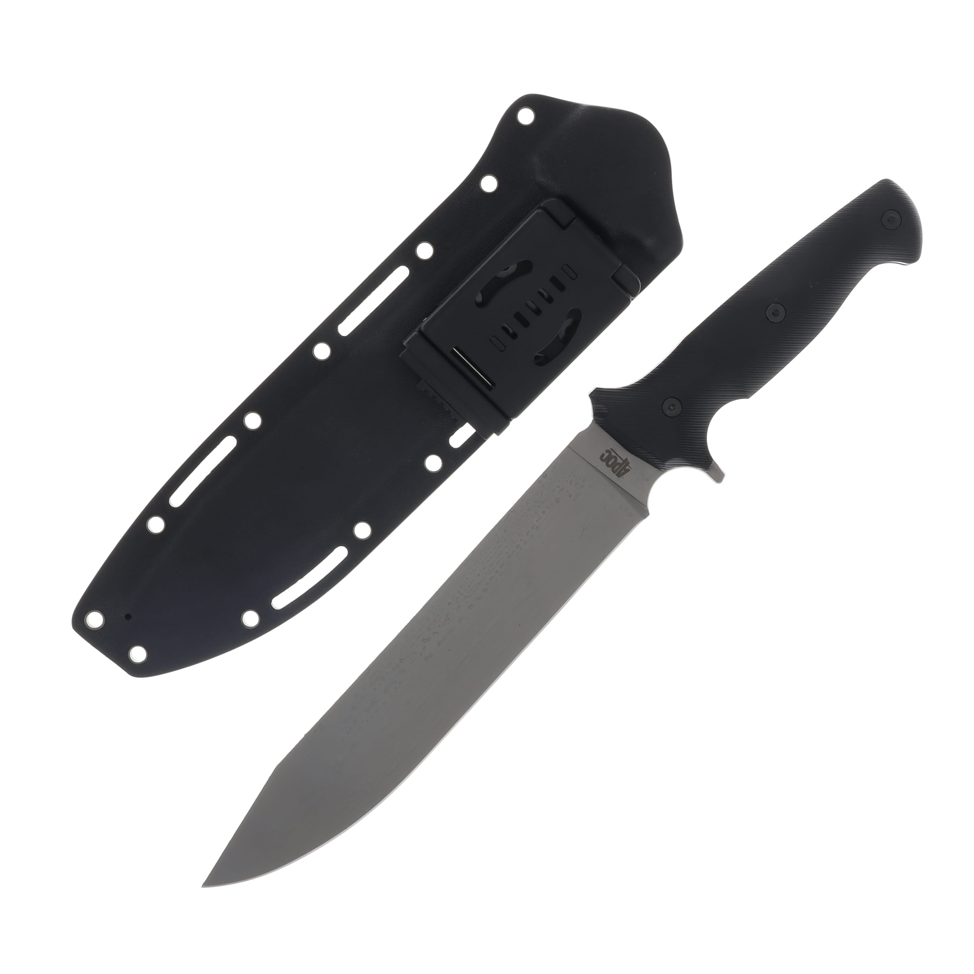APOC Wallace Bowie Knife 9 Inch Plain Titanium Clip Point KD40041 View 2