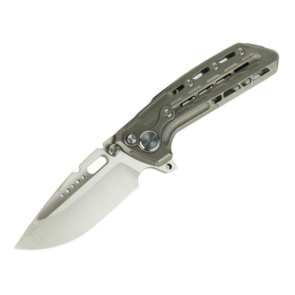 Reate Terminator TX228 Dark Bead Blast 3.7in Plain Belt Satin Drop Point RETX228-3 View 1