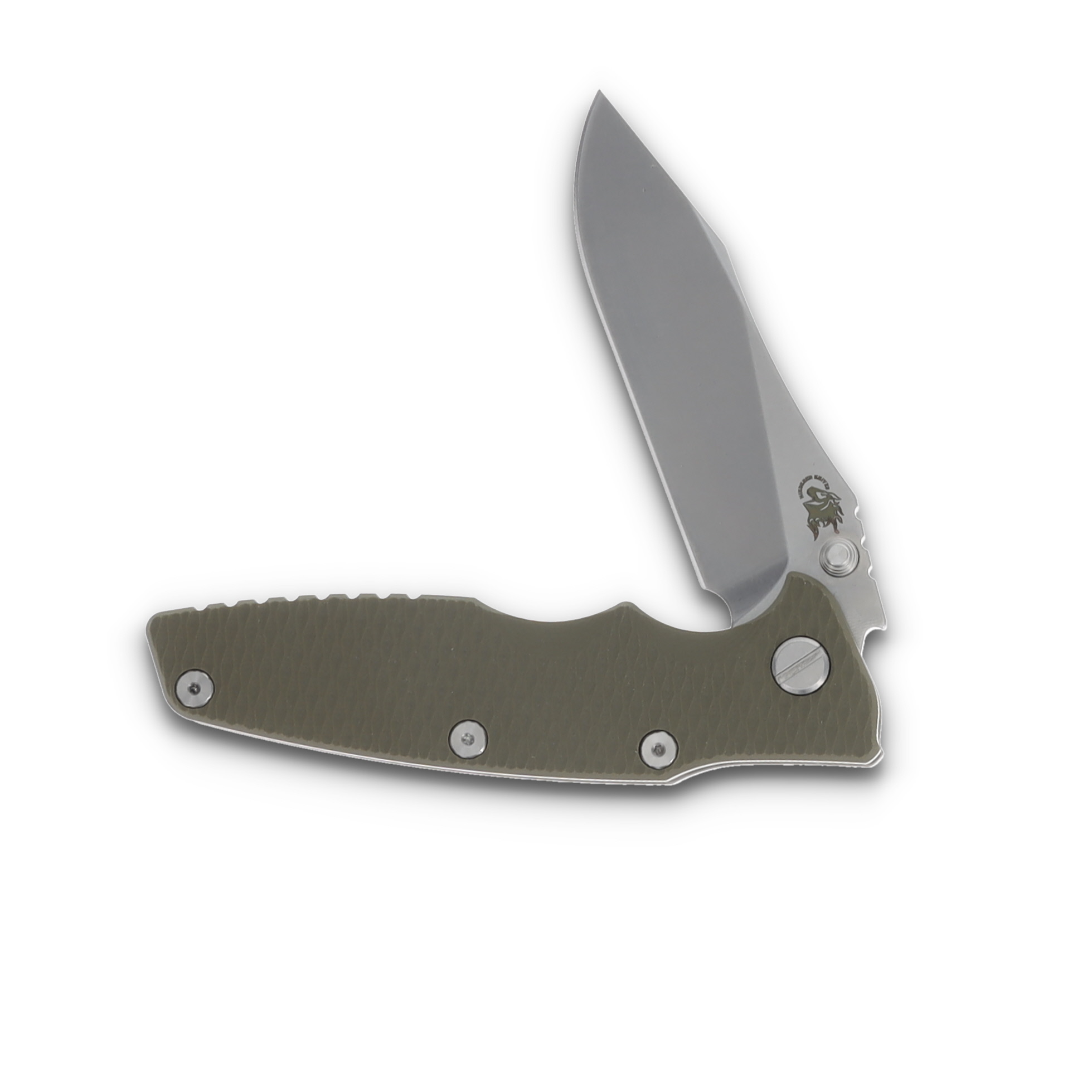Hinderer 3.5 Eklipse OD Green 3.5 Inch Plain Stonewash Slicer KEK35SLHOTWSWOD View 3