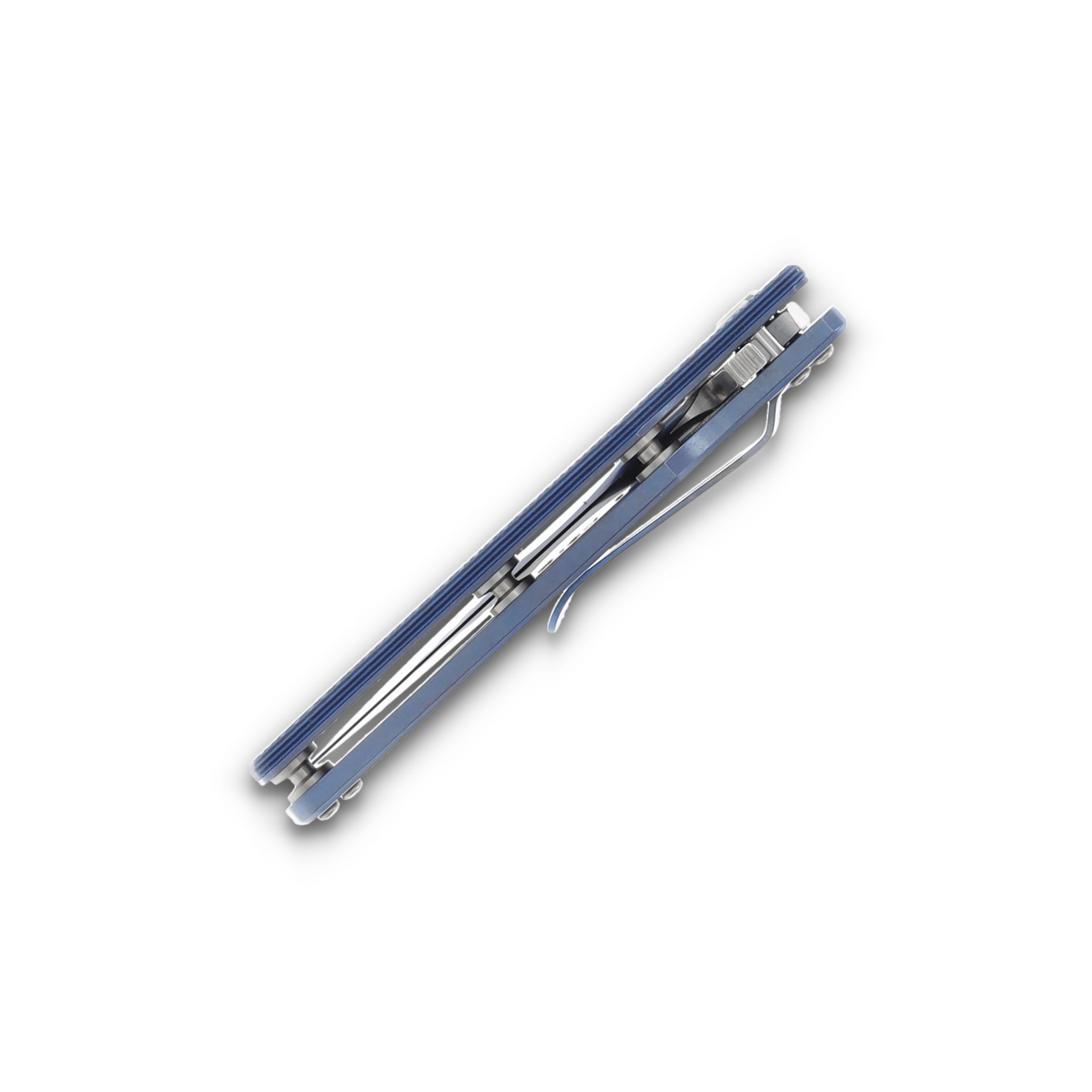 Hinderer 3.5 Eklipse Slicer Hollow Ground Tri-way Stonewash Blue Blue/Black G-10 KEK35SLHOTWSWBLBLBK View 7