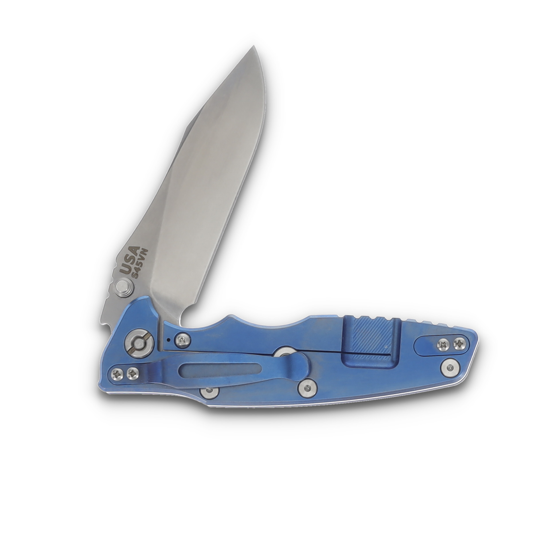Hinderer 3.5 Eklipse Slicer Hollow Ground Tri-way Stonewash Blue Blue/Black G-10 KEK35SLHOTWSWBLBLBK View 4