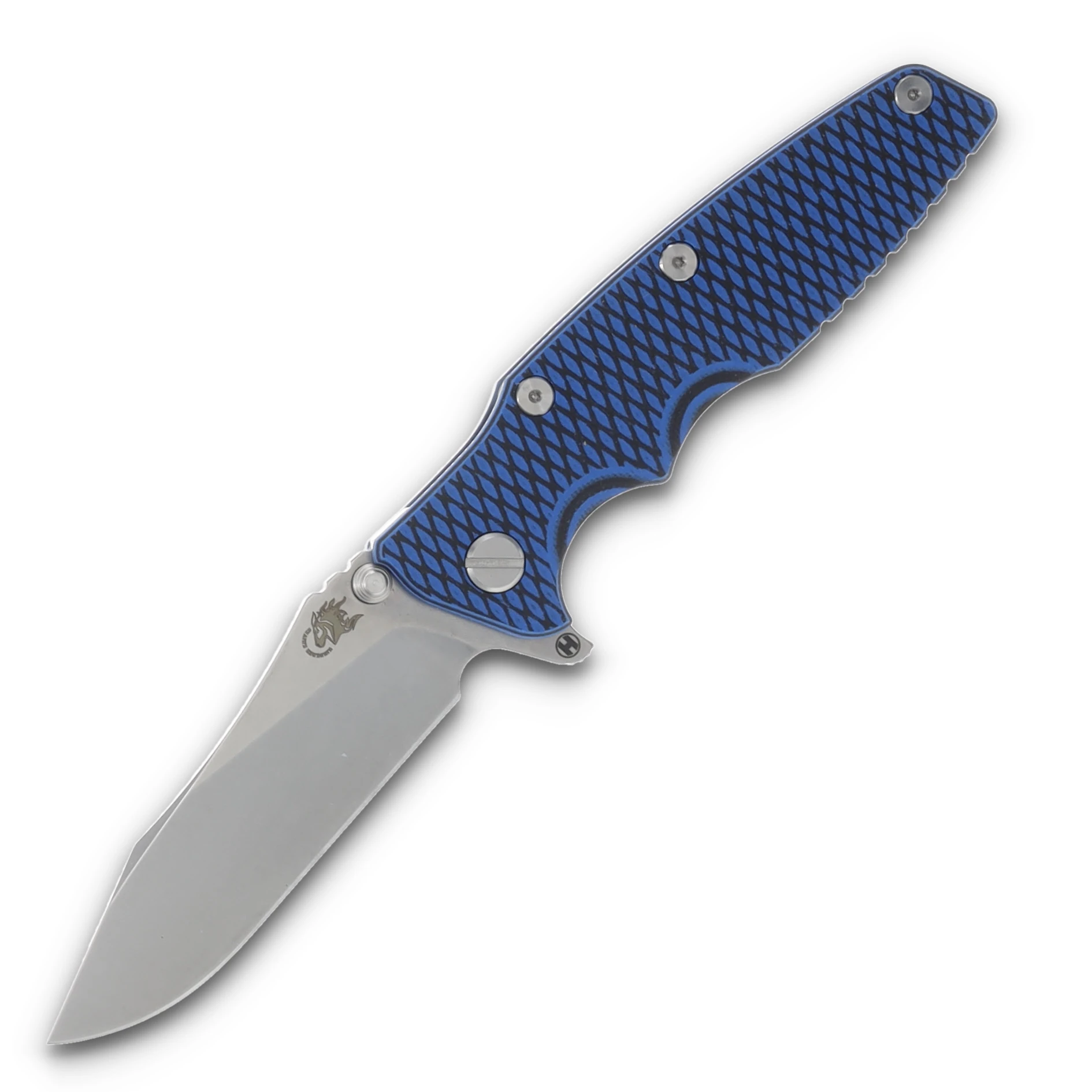Hinderer 3.5 Eklipse Slicer Hollow Ground Tri-way Stonewash Blue Blue/Black G-10 KEK35SLHOTWSWBLBLBK View 1