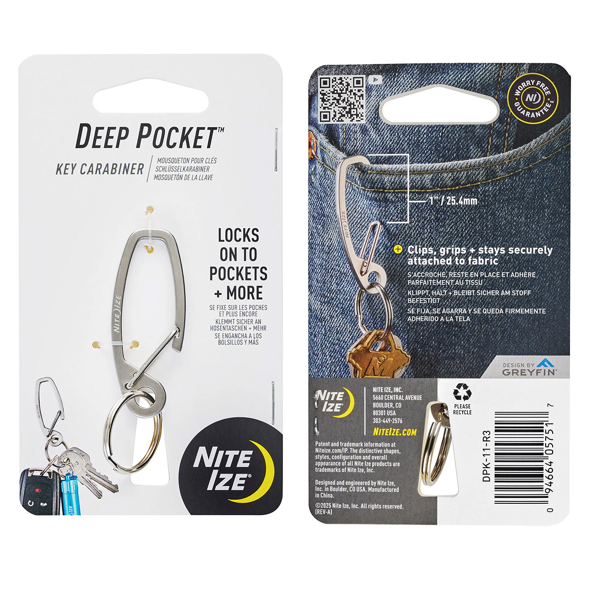 Nite Ize Deep Pocket Key Carabiner DPK-11-R3 View 2