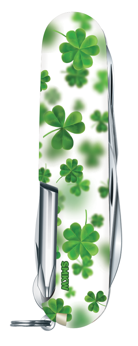 Victorinox SMKW Exclusive Tinker Swiss Army Knife Lucky Clovers V1180 View 2