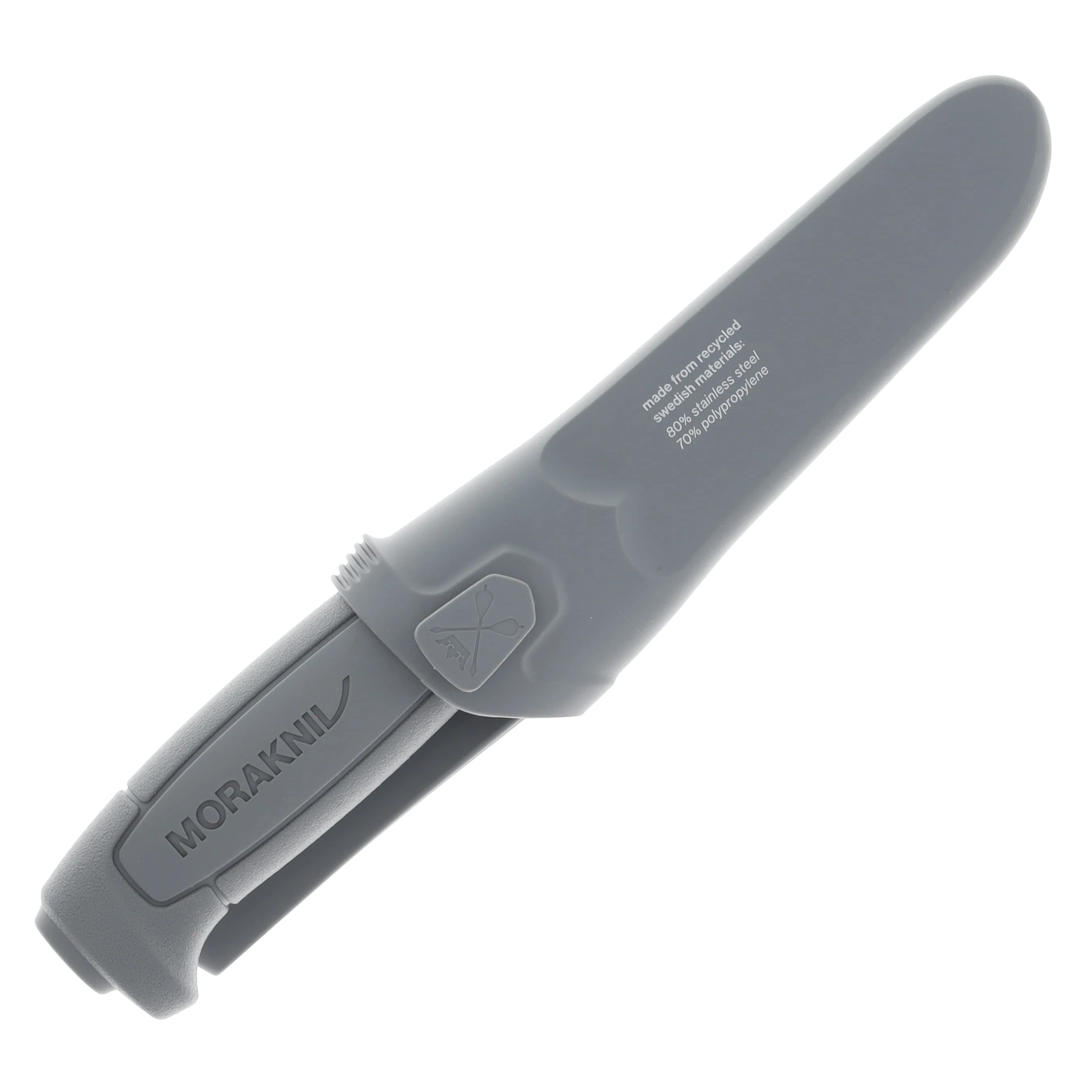 Morakniv Basic 546 SE Knife Gray Recycled 3.6in Plain Satin Blade M-14413 View 4