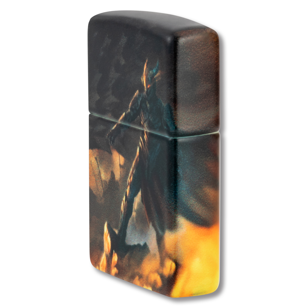 Zippo Lighter 540 Knight and Dragon Design Black Matte ZP46284 View 4