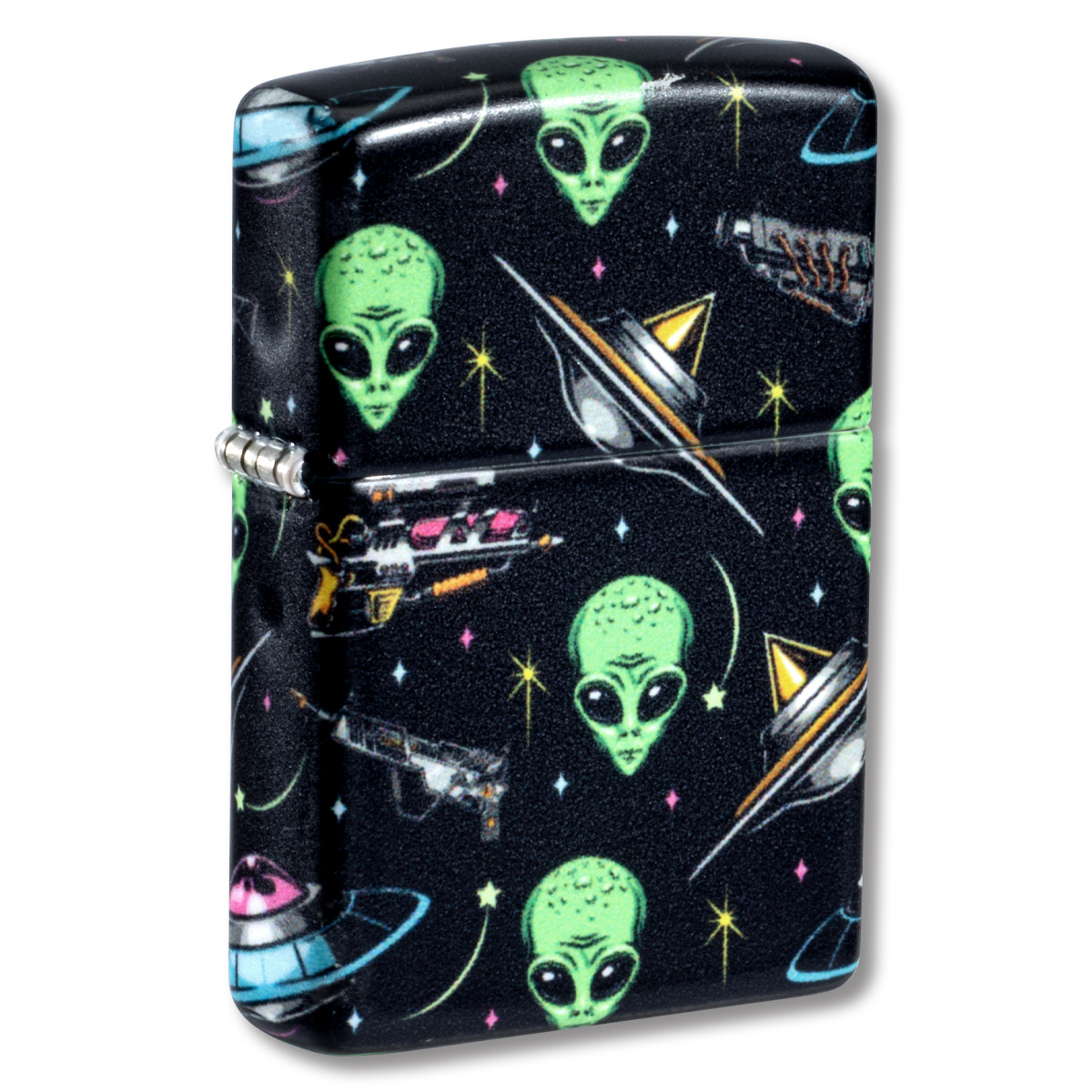 Zippo Lighter 540 Aliens Design Matte Finish ZP46561 View 1