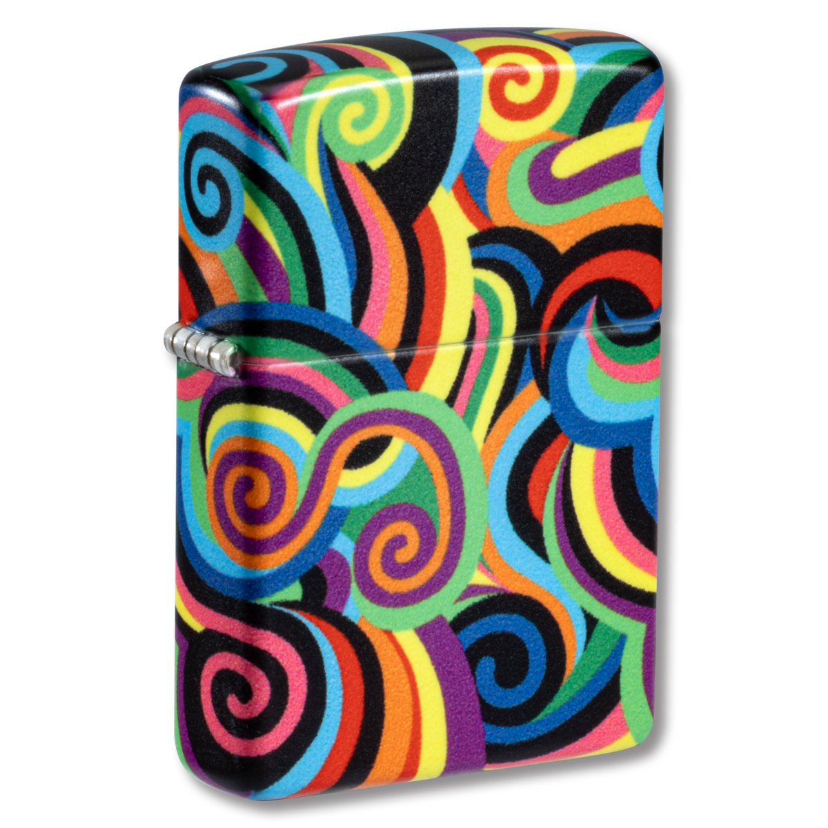 Zippo Lighter Rick Reitveld Swirl Green Glow in The Dark ZP46491 View 1