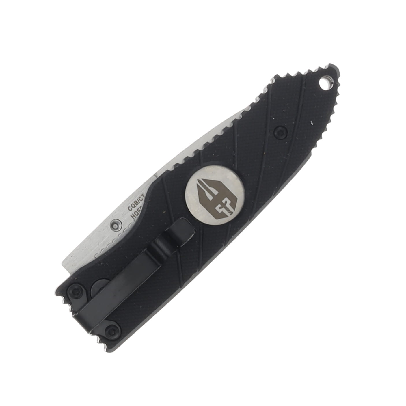 Hoffner Knives SNAP Flatline 2.8 Inch Part Serr Silver Spear Point FK-S2CBS-FB View 3