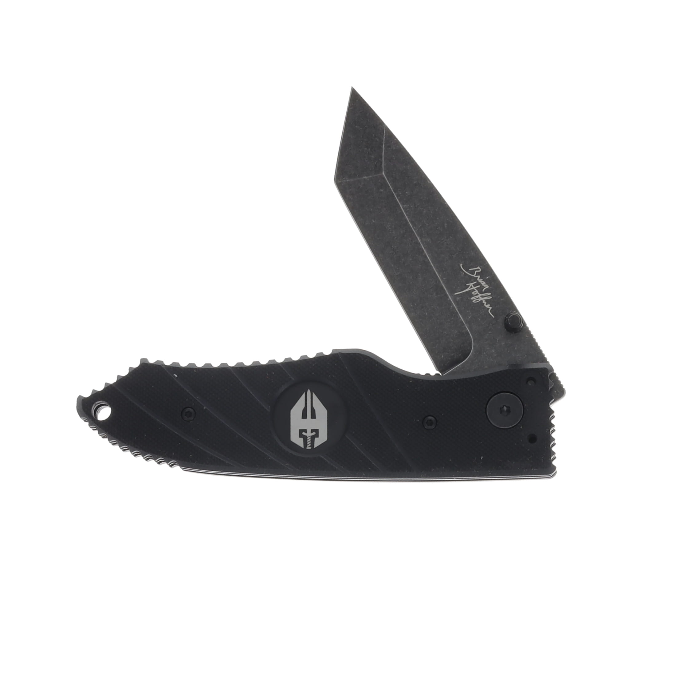 Hoffner Knives SNAP Flatline 3.25 Inch Plain Black Stonewash Tanto FK-S3TBS-FB View 2