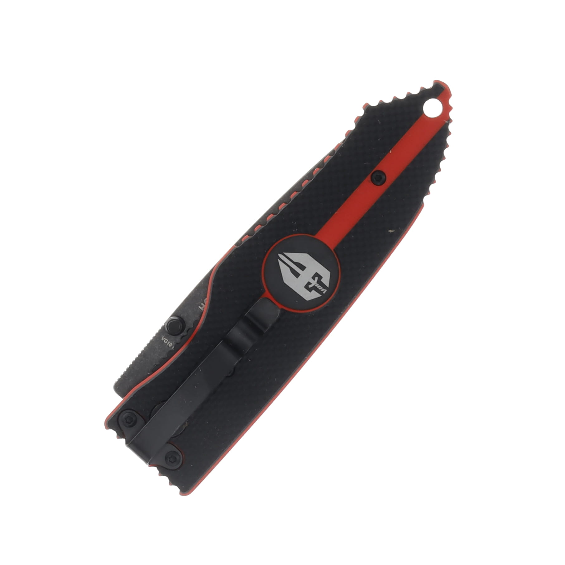 Hoffner Knives SNAP Thin Red Line 3.25in Plain Black Stonewash Tanto FK-S3TBS-TRL View 3