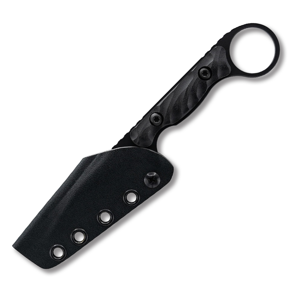 Toor Knives Jank Shank W Socom Fixed Blade 3in Plain Black Wharncliffe JANKSHANKWSB View 3