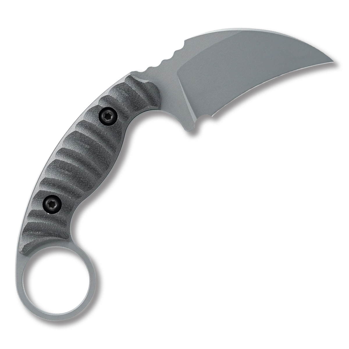 TOOR Knives Karsumba R Phantom Gray 2.5 Inch Plain Gray Hawkbill KARSUMBARPG View 2