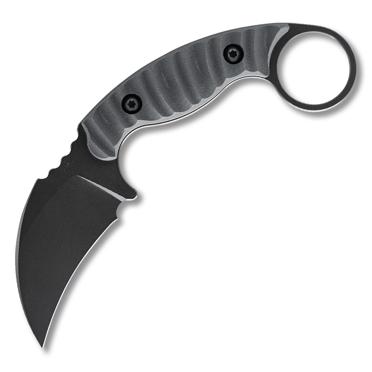 TOOR Knives Karsumba R Socom Gray 2.5 Inch Plain Black Hawkbill KARSUMBARSB View 1