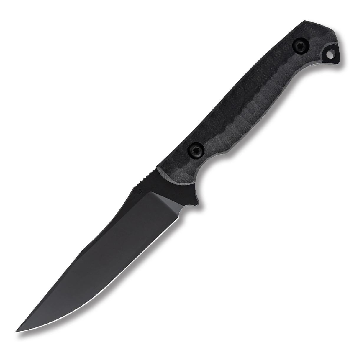 TOOR Knives Krypteia S Fixed Blade 4 Inch Plain Socom Black Drop Point KRYPTEIASSB View 1