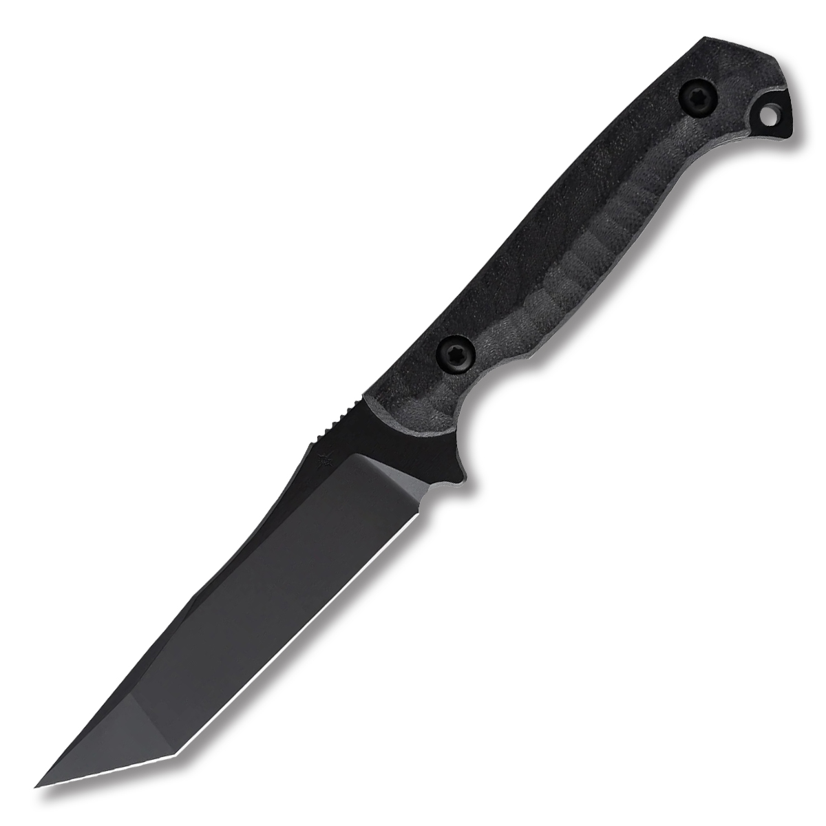 TOOR Knives Krypteia T Fixed Blade Knife 4in Plain Socom Black Tanto KRYPTEIATSB View 1