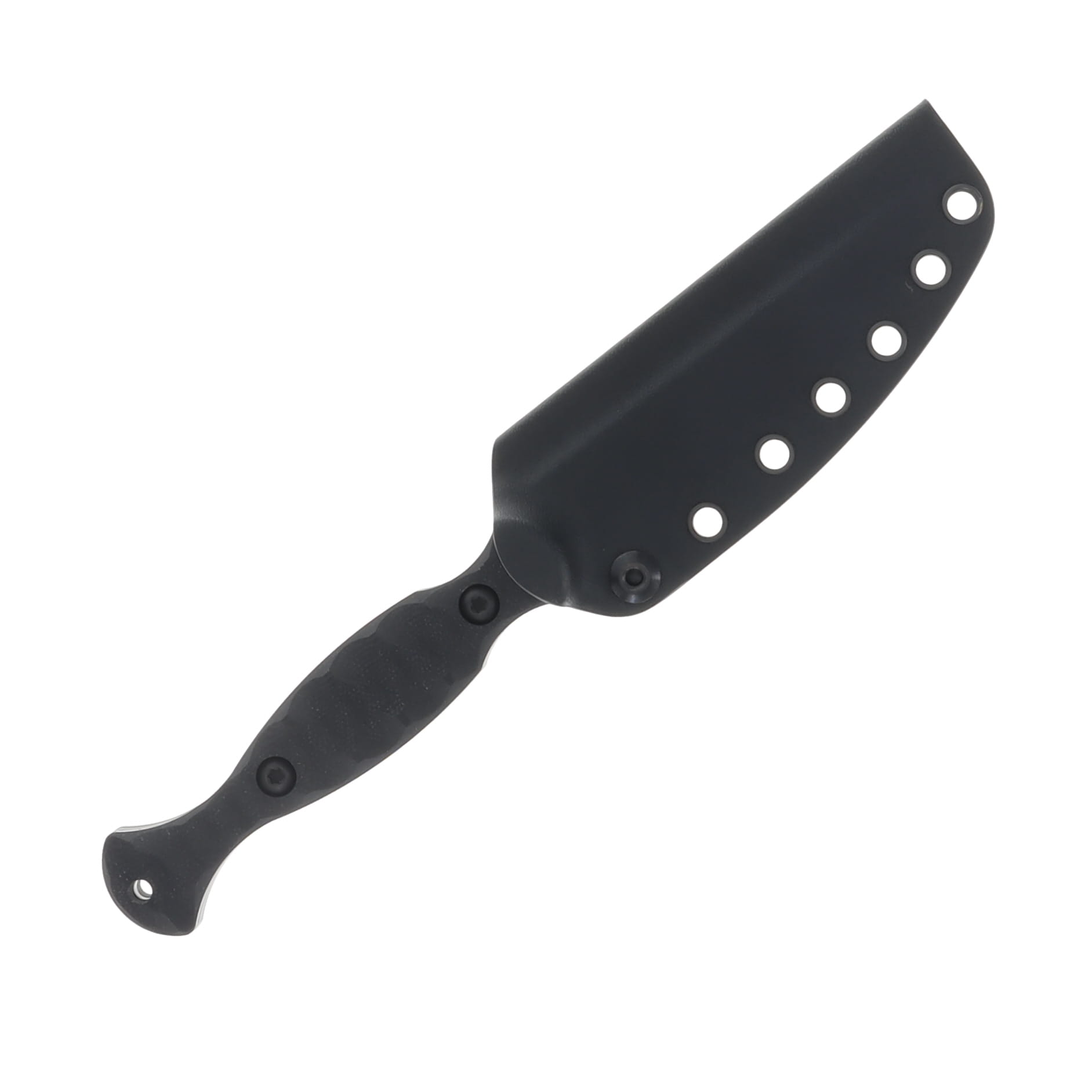 TOOR Knives Regal Fixed Knife SOCOM Black 4.2in Plain Black Drop Point REGALSB View 3