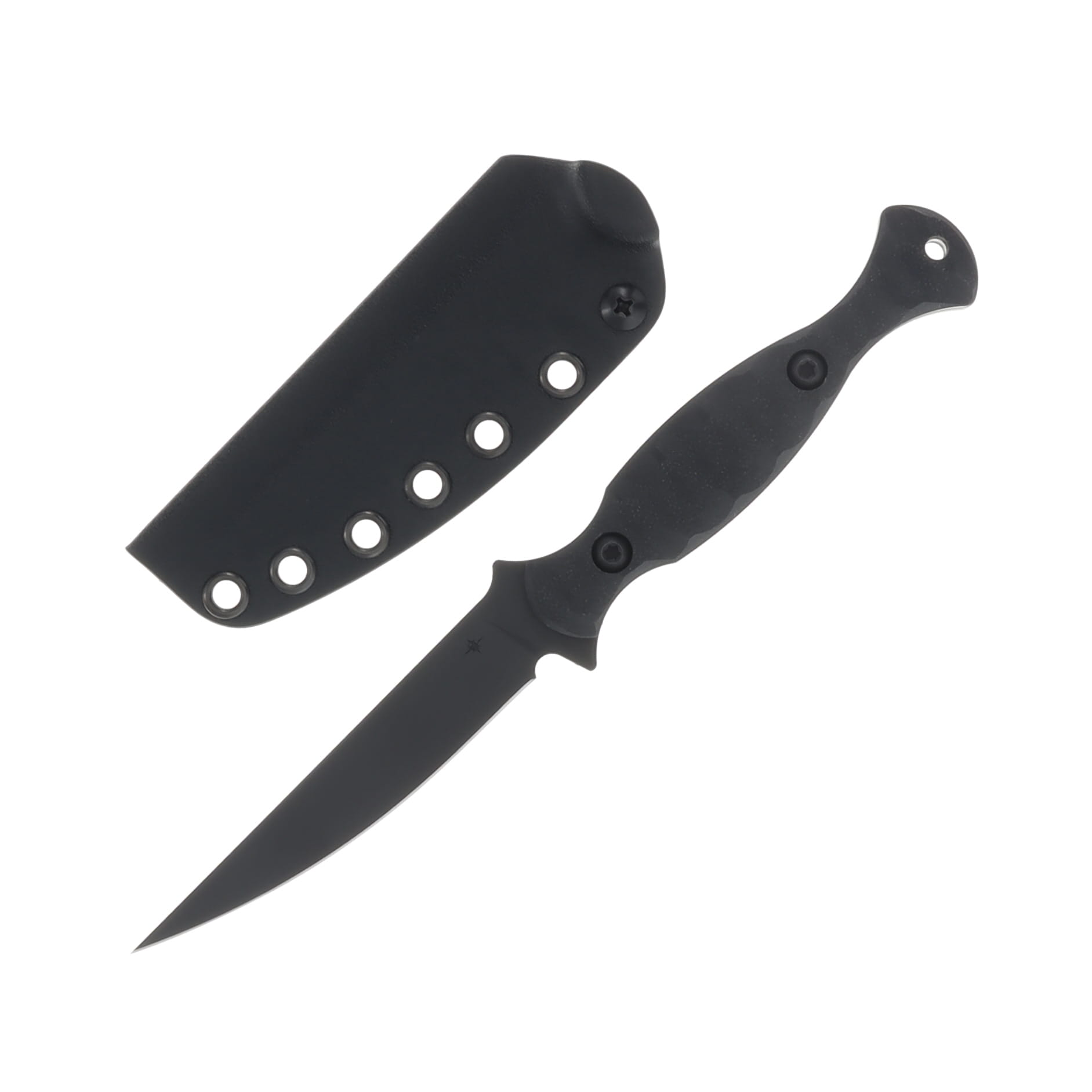 TOOR Knives Regal Fixed Knife SOCOM Black 4.2in Plain Black Drop Point REGALSB View 1
