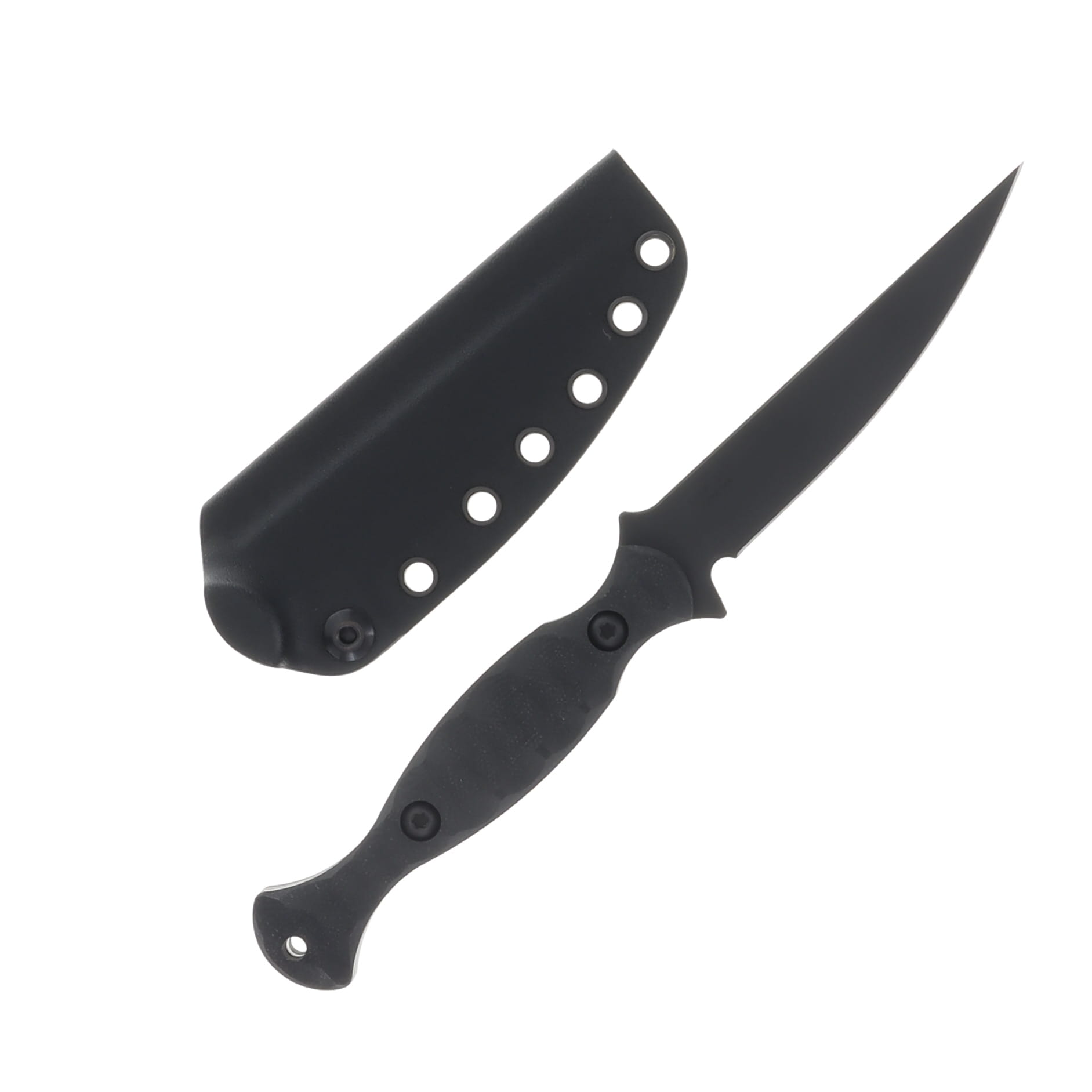 TOOR Knives Regal Fixed Knife SOCOM Black 4.2in Plain Black Drop Point REGALSB View 2