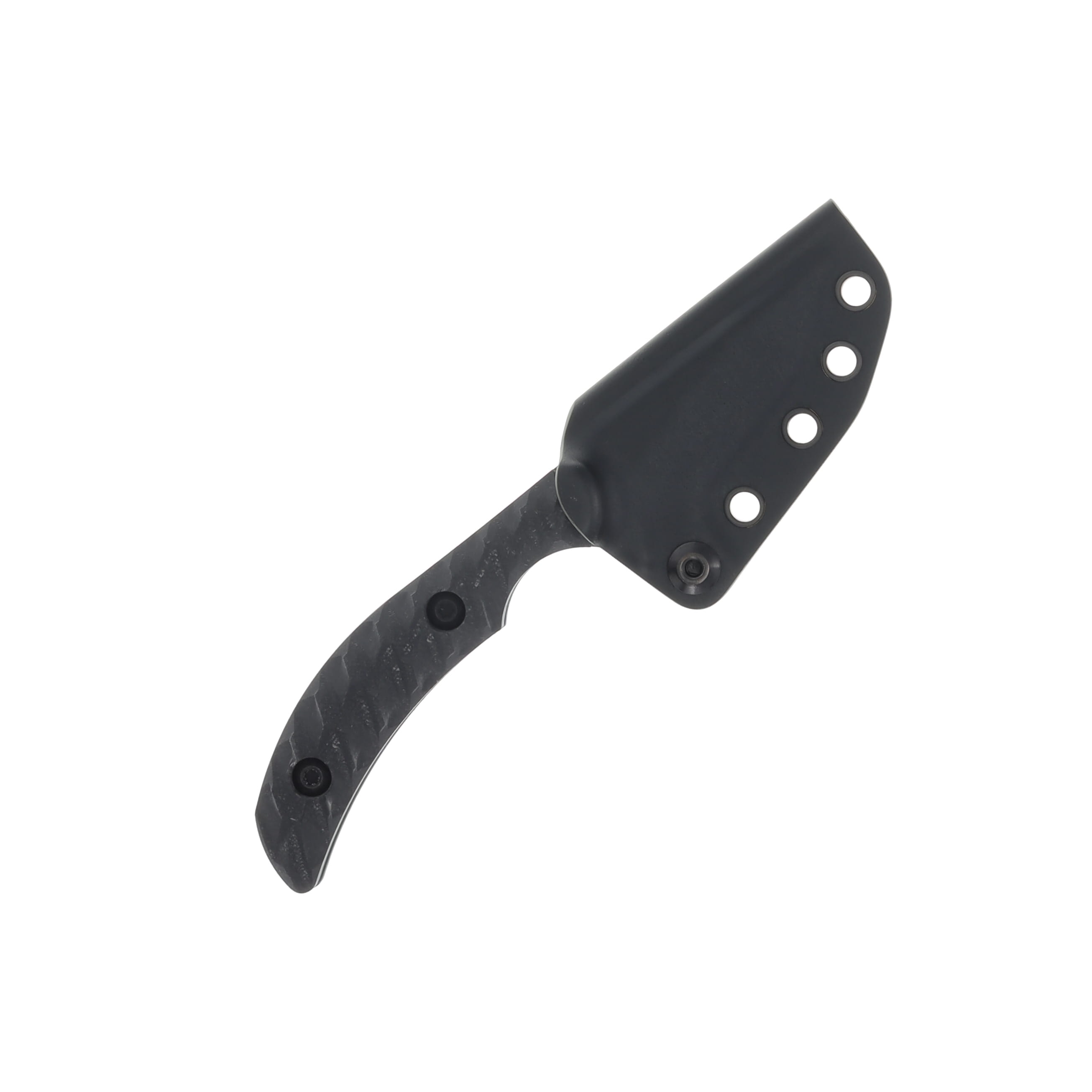 Toor Knives Shifter T Phantom Grey G10 Fixed 2.75In. Gunkote CPM M4 Tanto Kydex Sheath STR-TPG View 3