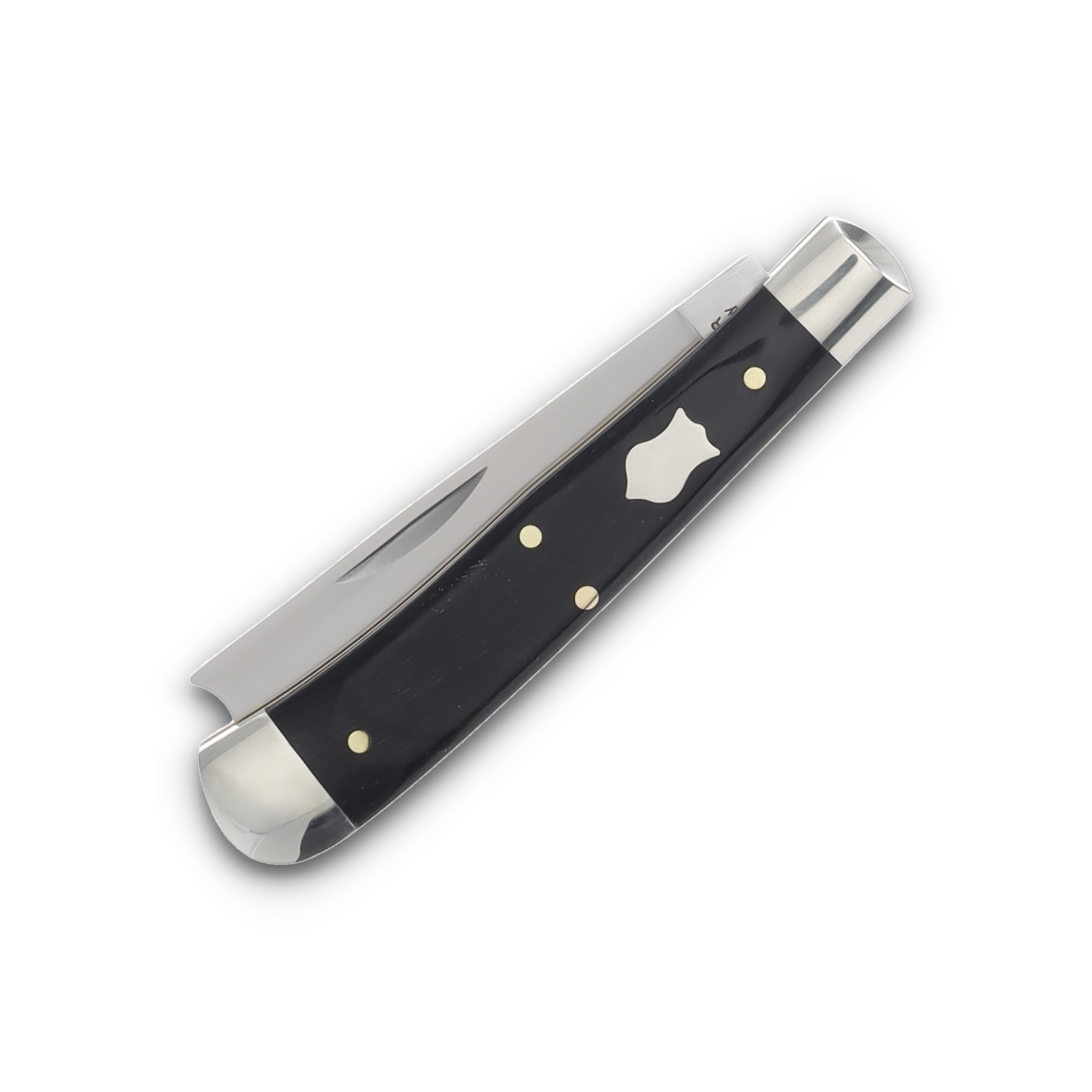 Cooper Cutlery Razor Trapper Buffalo Horn | Smoky Mountain Knife Works