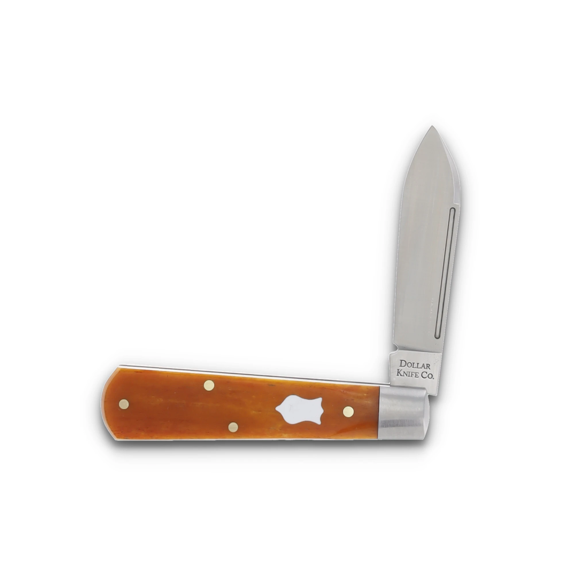 Cooper Cutlery Dollar Knife Co. 1 Blade Jack Osage Orange Smooth Bone CCDKCOOB View 3