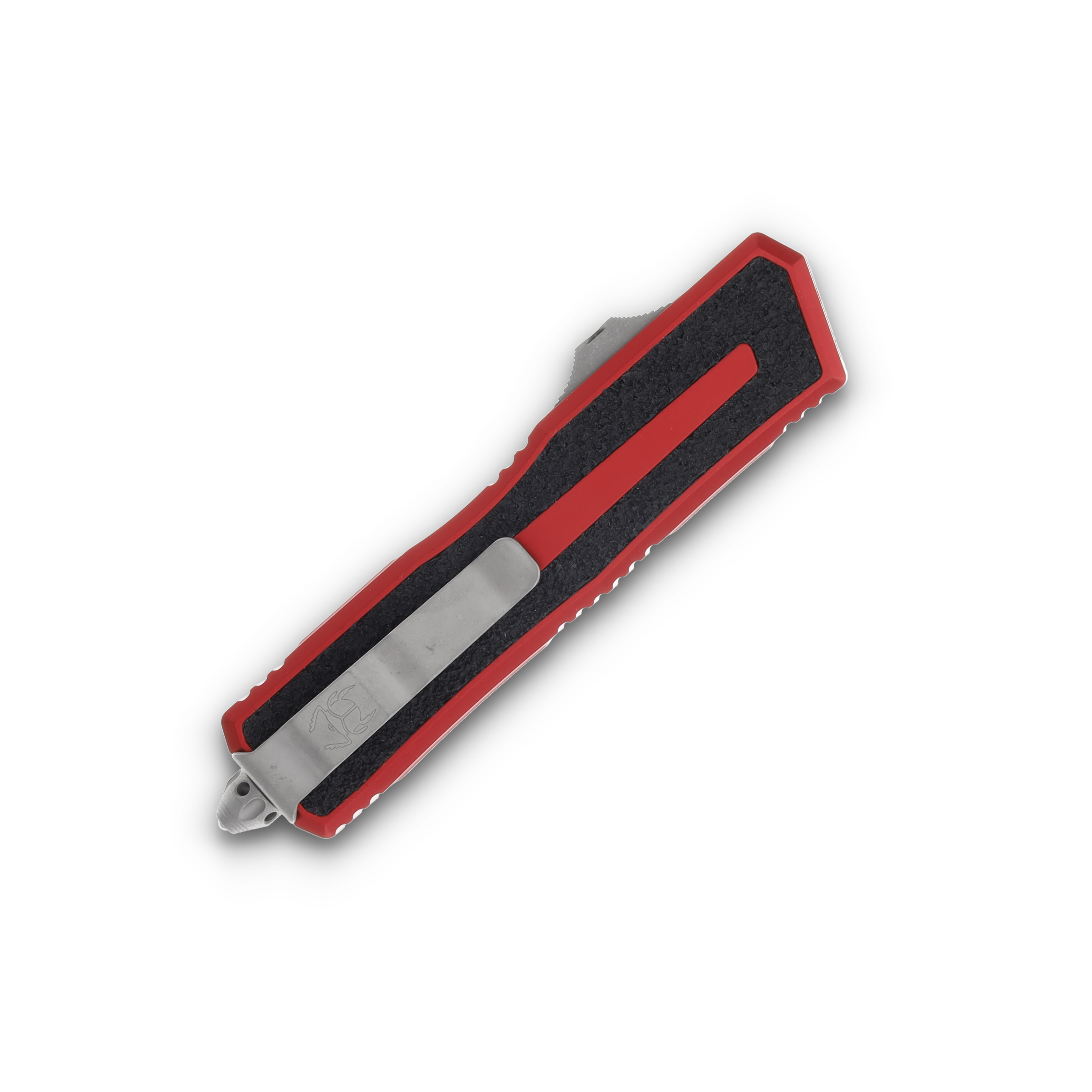 Microtech Scarab II Gen III Auto OTF Red Knife 3.9in D/E Apocalyptic Full Serr Dagger AUMT128012APRD View 2