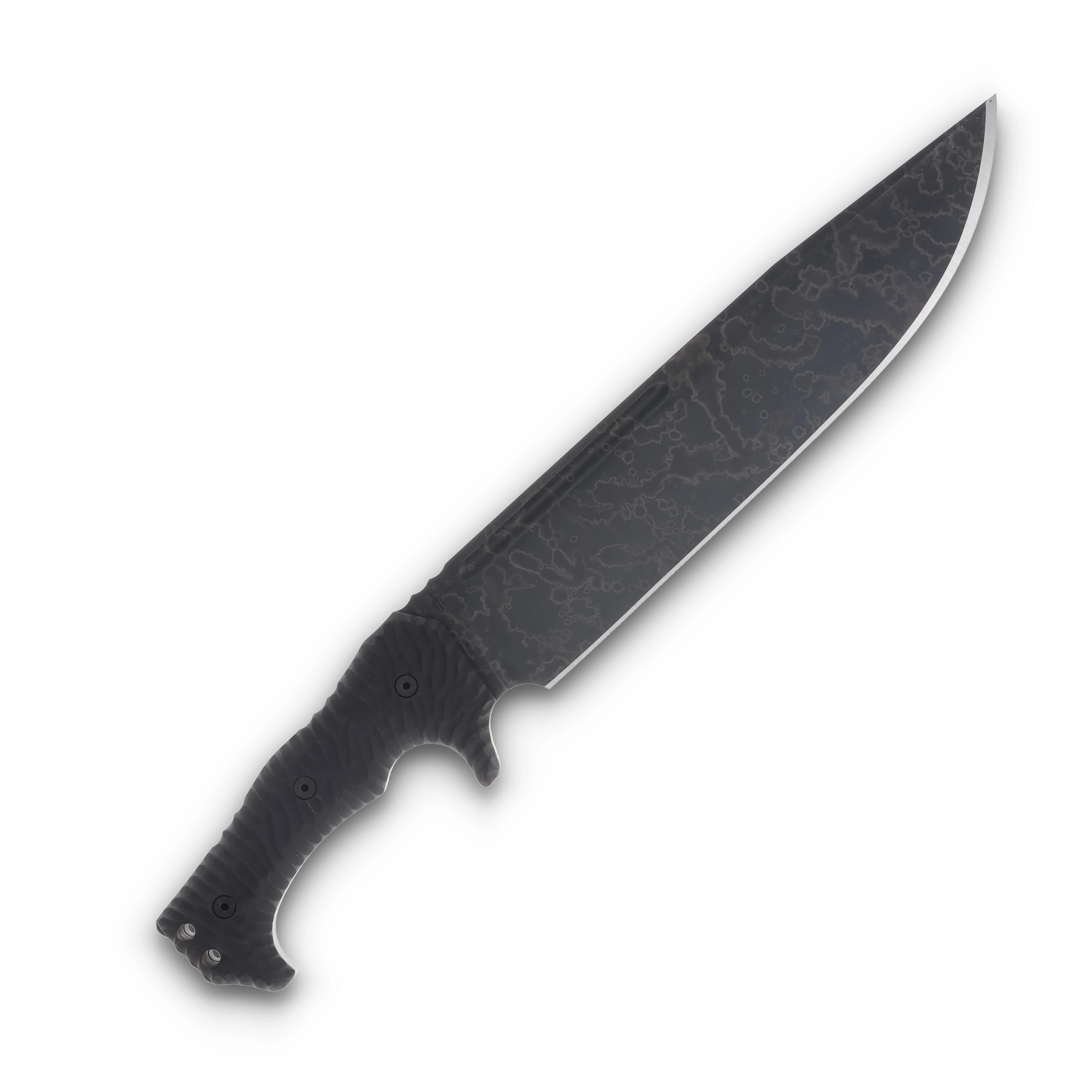 Miller Bros Blades Large Fixed Blade Knife 10in Plain Blade Black Sheath M-28BSBH View 4