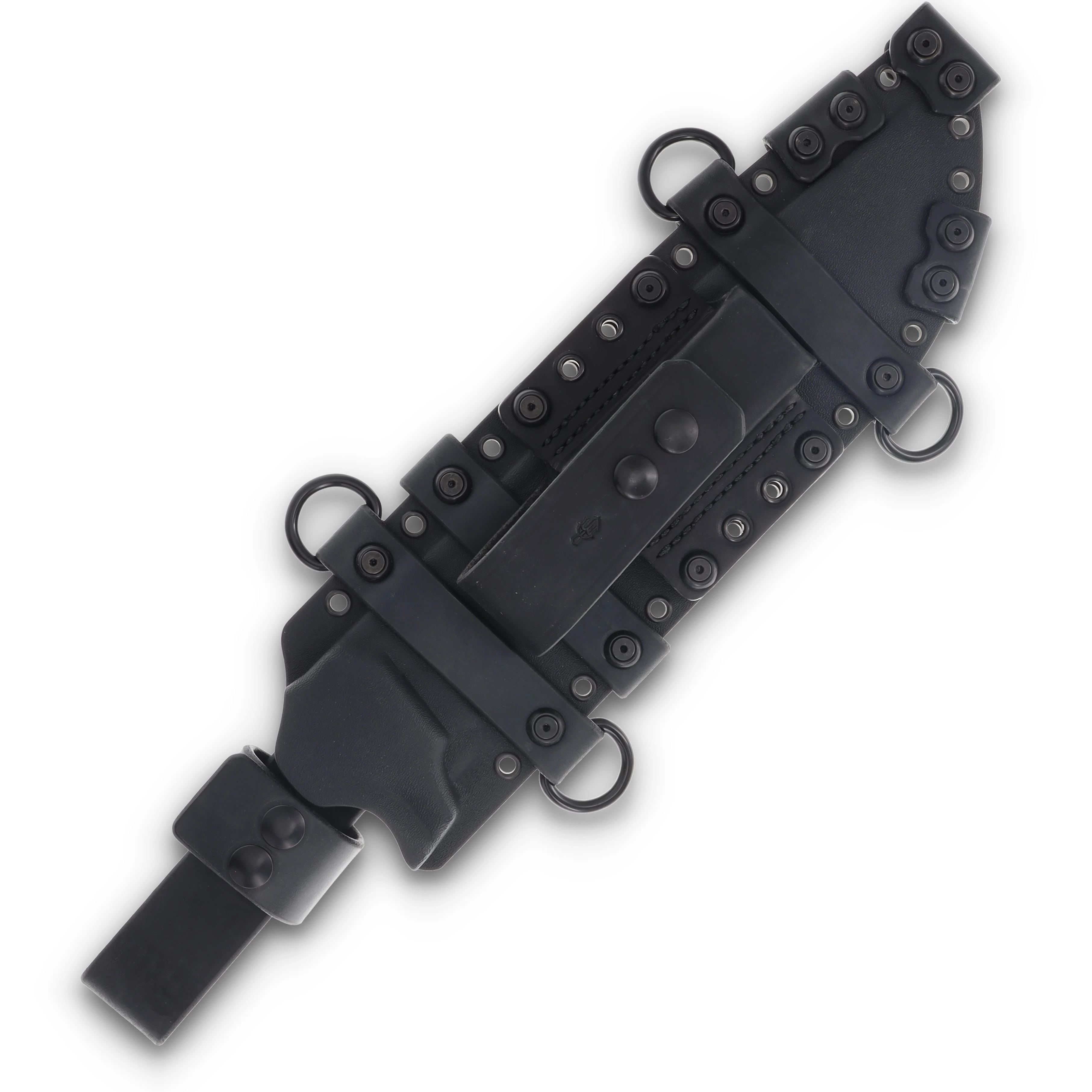 Miller Bros Blades Large Fixed Blade Knife 10in Plain Blade Black Sheath M-28BSBH View 6