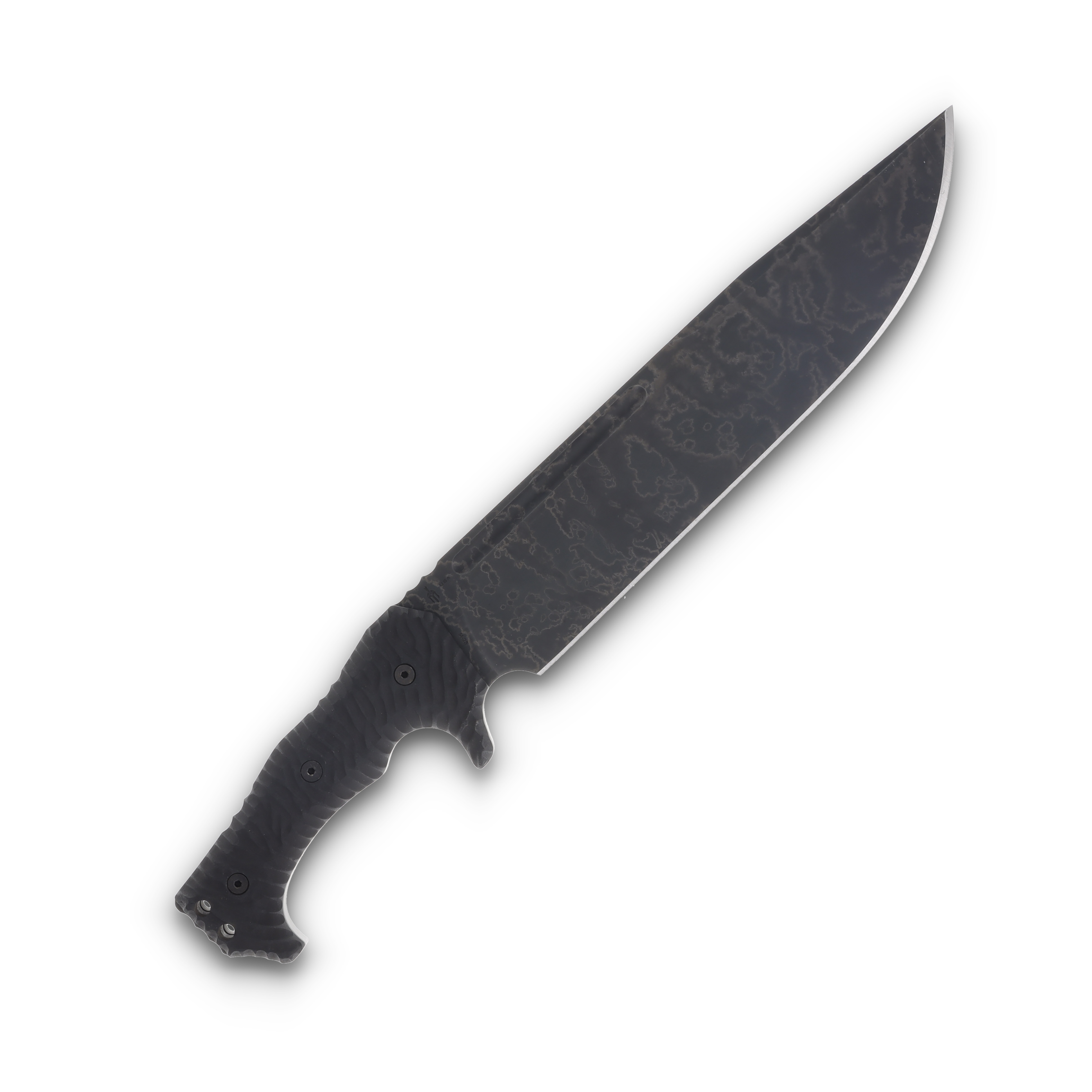 Miller Bros Blades M-28 Large Fixed Blade Brown – Black 10in Plain Blade Black Sheath M-28BSBABH View 3