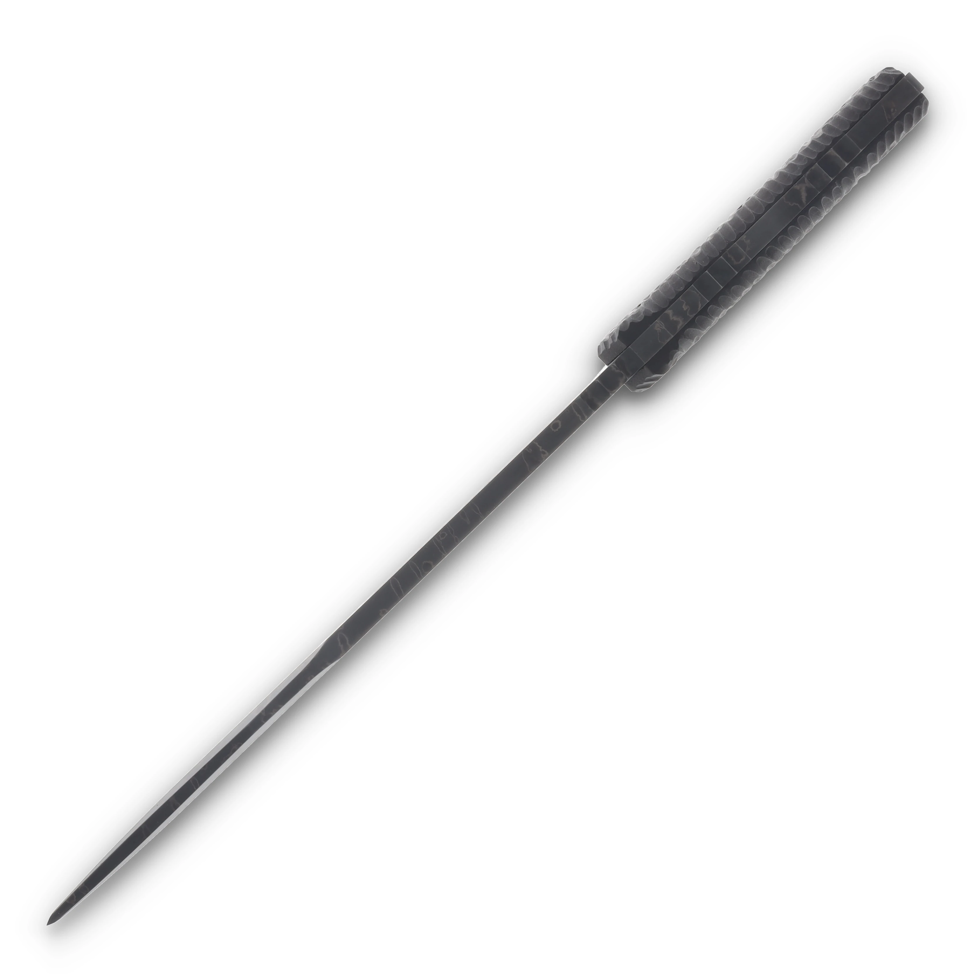 Miller Bros Blades M-28 Large Fixed Blade Brown – Black 10in Plain Blade Black Sheath M-28BSBABH View 5