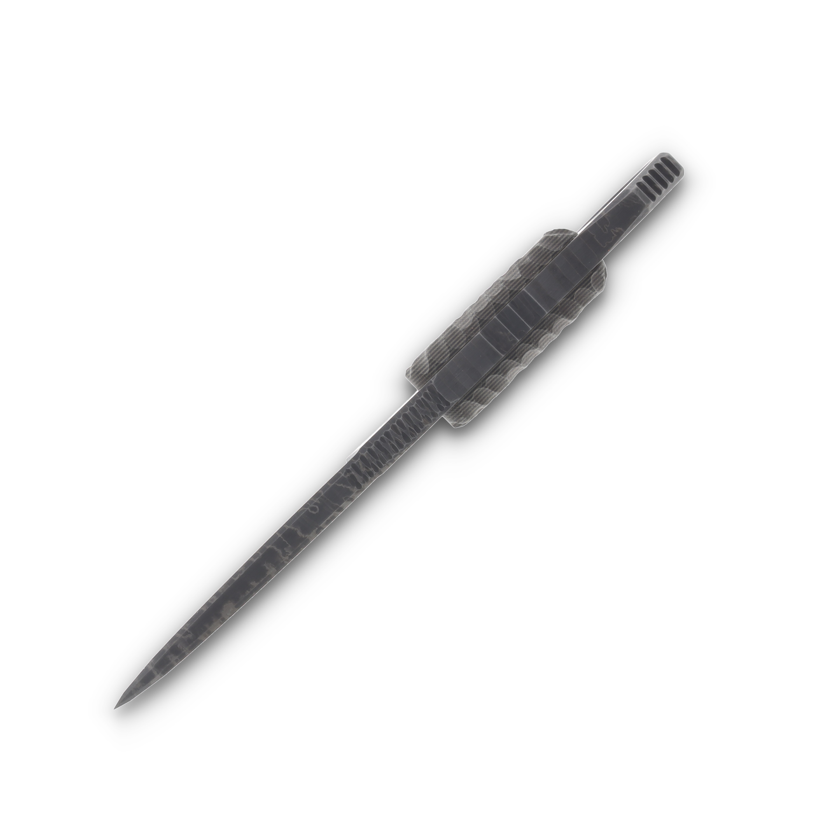Miller Bros Small Fixed Blade with Ring on Pommel Black Sheath Black G-10 Handle M-5BSBH View 5