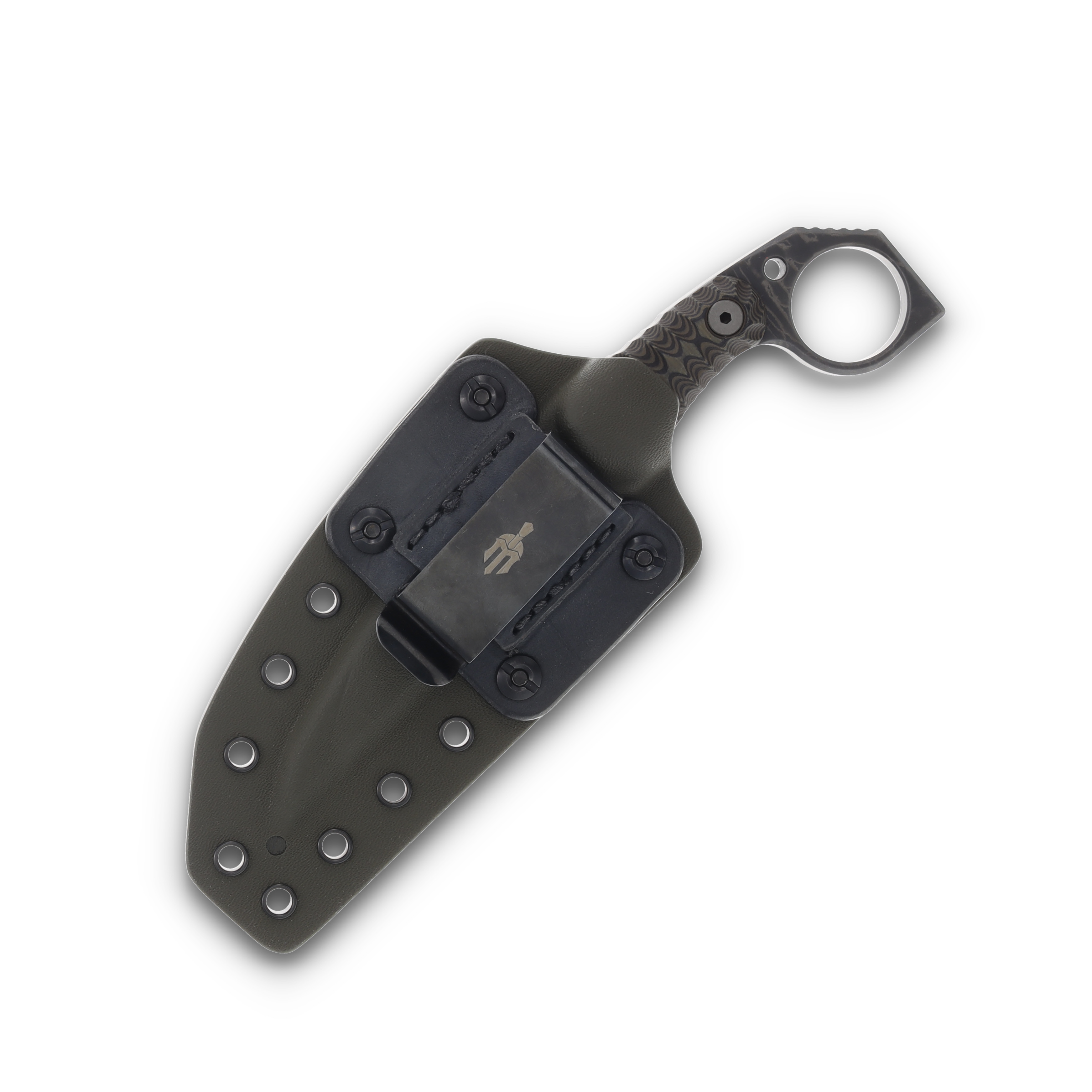 Miller Bros Small Fixed Blade with Ring on Pommel OD Green Sheath OD Green G-10 Handle M-5GSGH View 9
