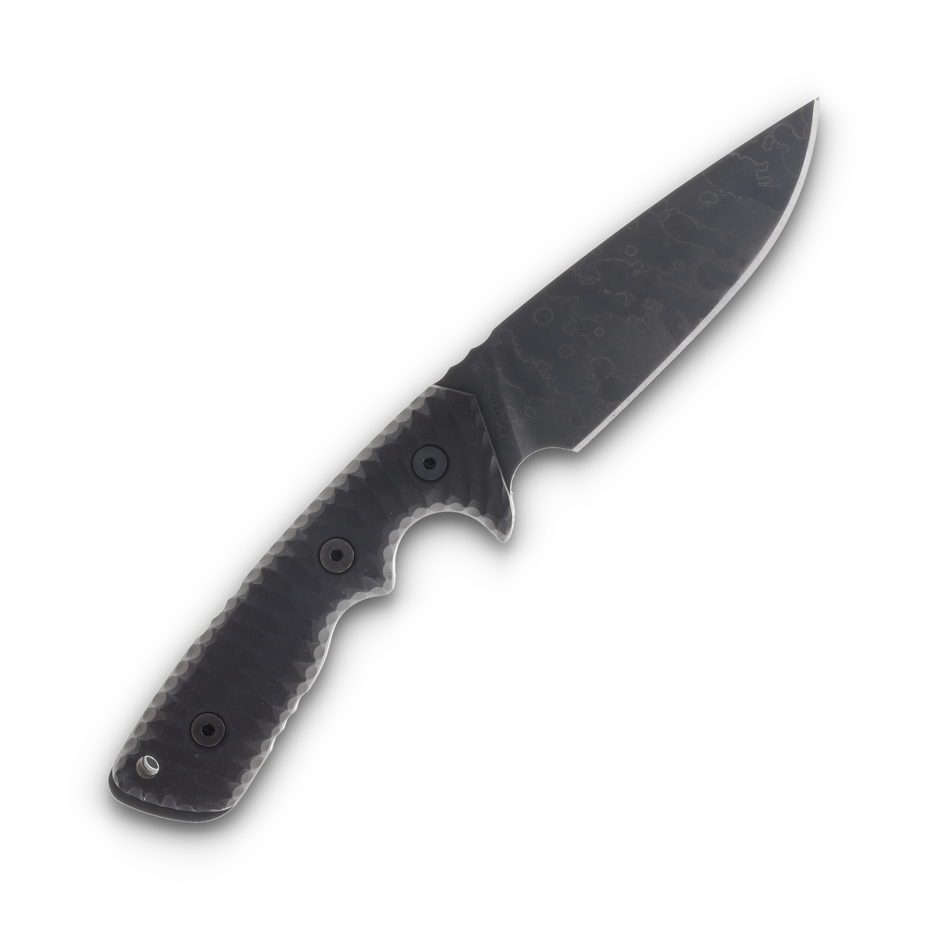 Miller Bros Fixed Blade  Black Sheath Black and Gray G-10 Handle M-27BSBGH View 3