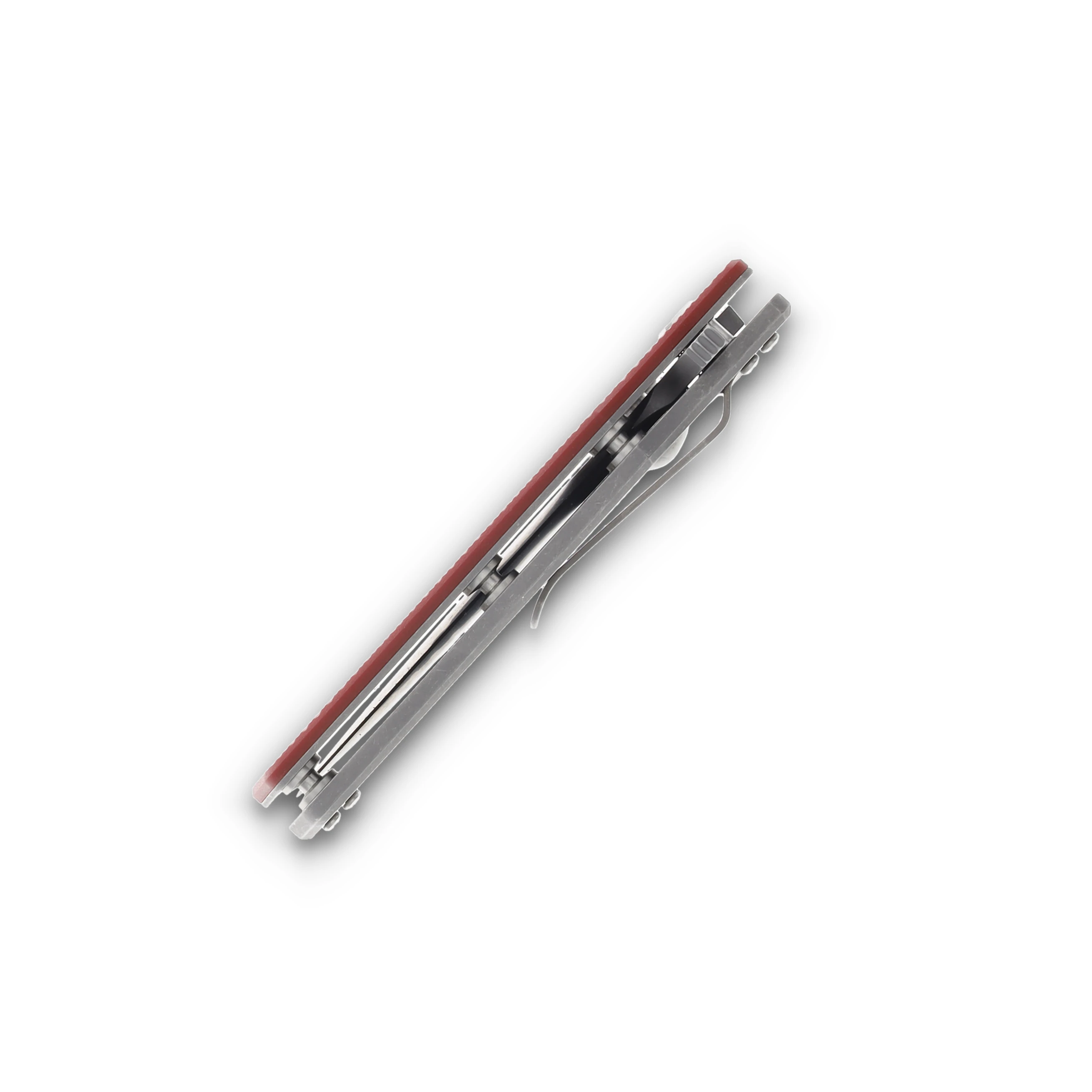 Hinderer 3.5 Eklipse Slicer Hollow Ground Tri-way Red G-10 Titanium KEK35SLHOTWWFRD View 8