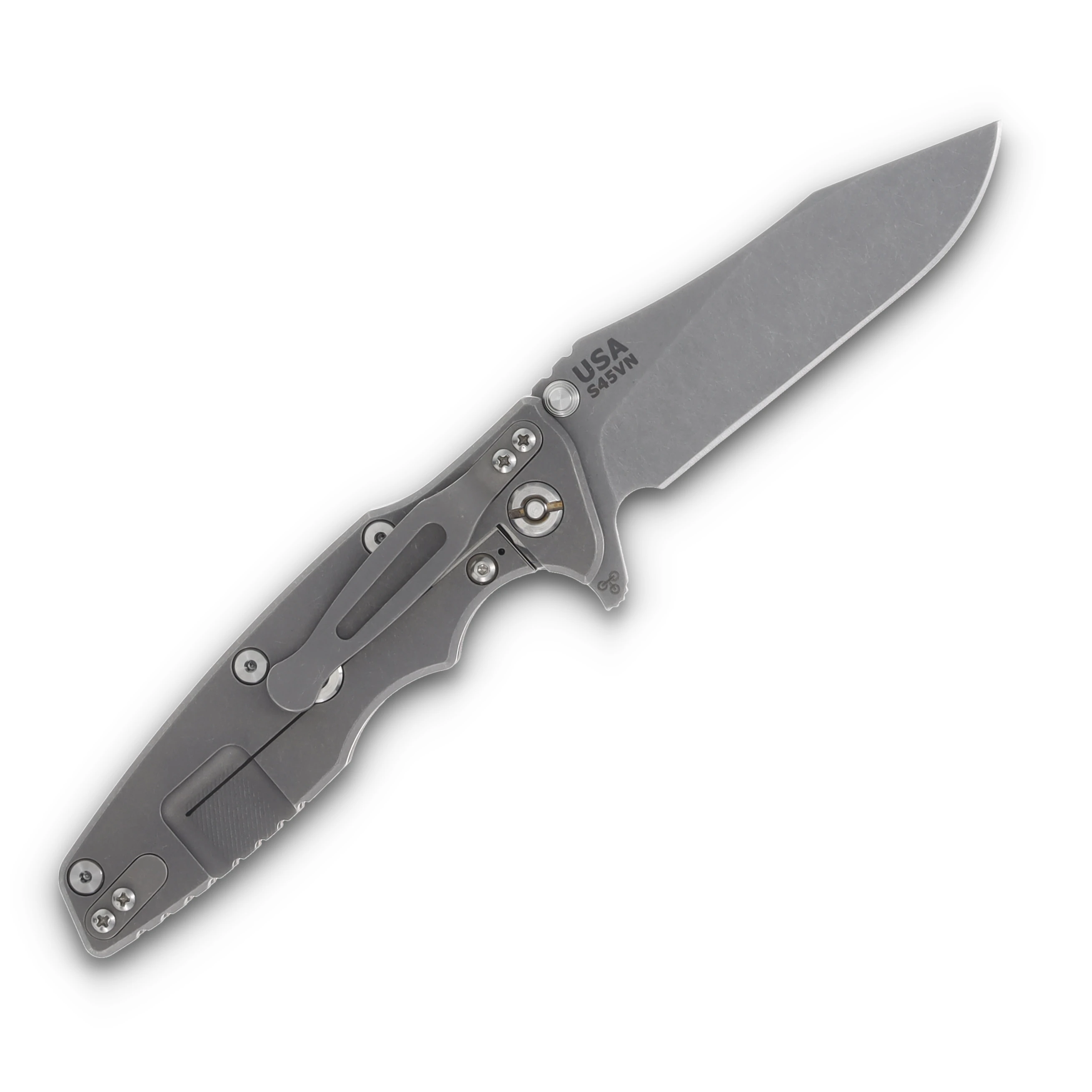 Hinderer 3.5 Eklipse Slicer Hollow Ground Tri-way Red G-10 Titanium KEK35SLHOTWWFRD View 2