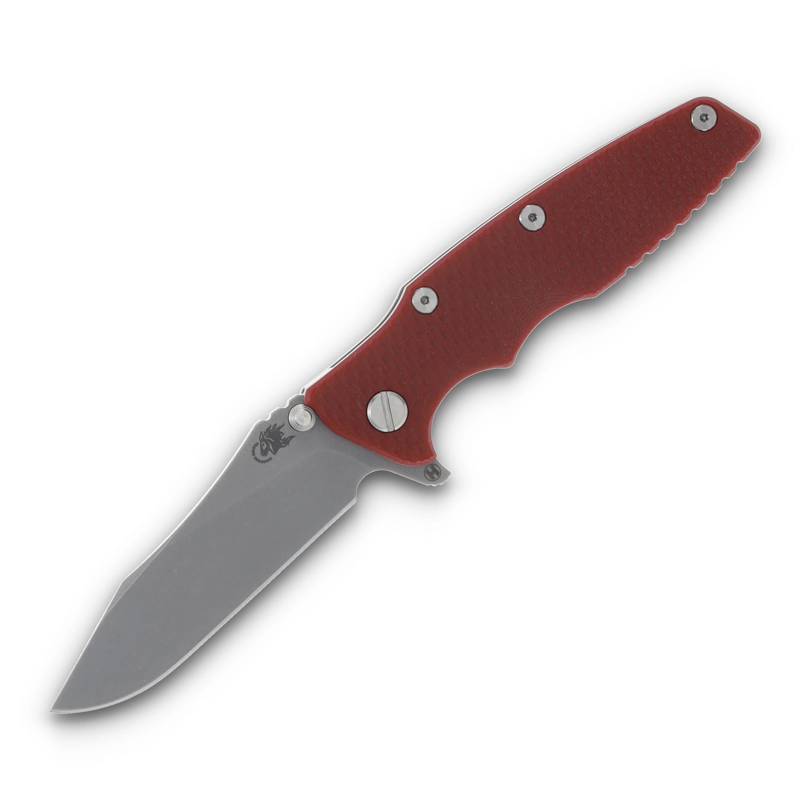 Hinderer 3.5 Eklipse Slicer Hollow Ground Tri-way Red G-10 Titanium KEK35SLHOTWWFRD View 1