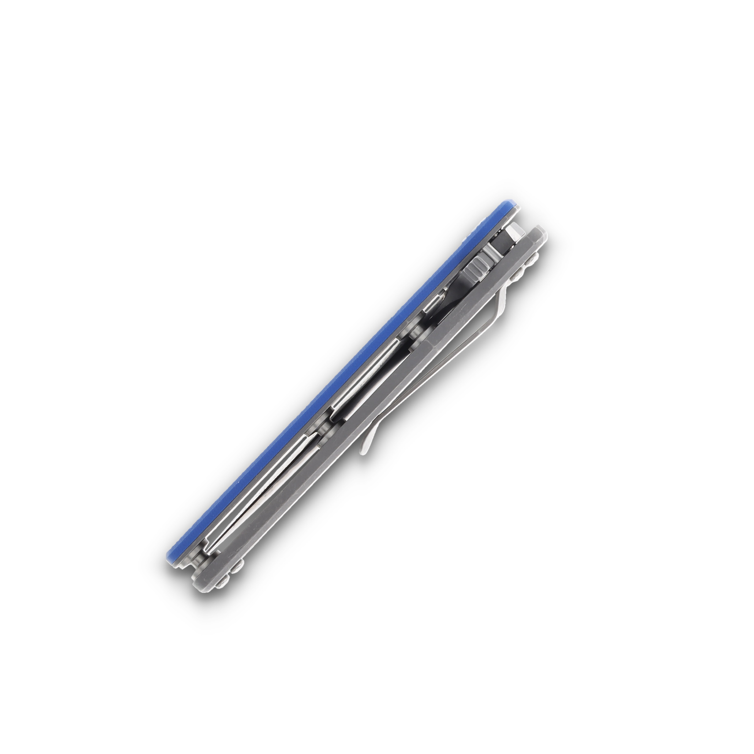 Hinderer 3.5 Eklipse Slicer Hollow Ground Tri-way Blue G-10 Titanium KEK35SLHOTWWFBL View 7