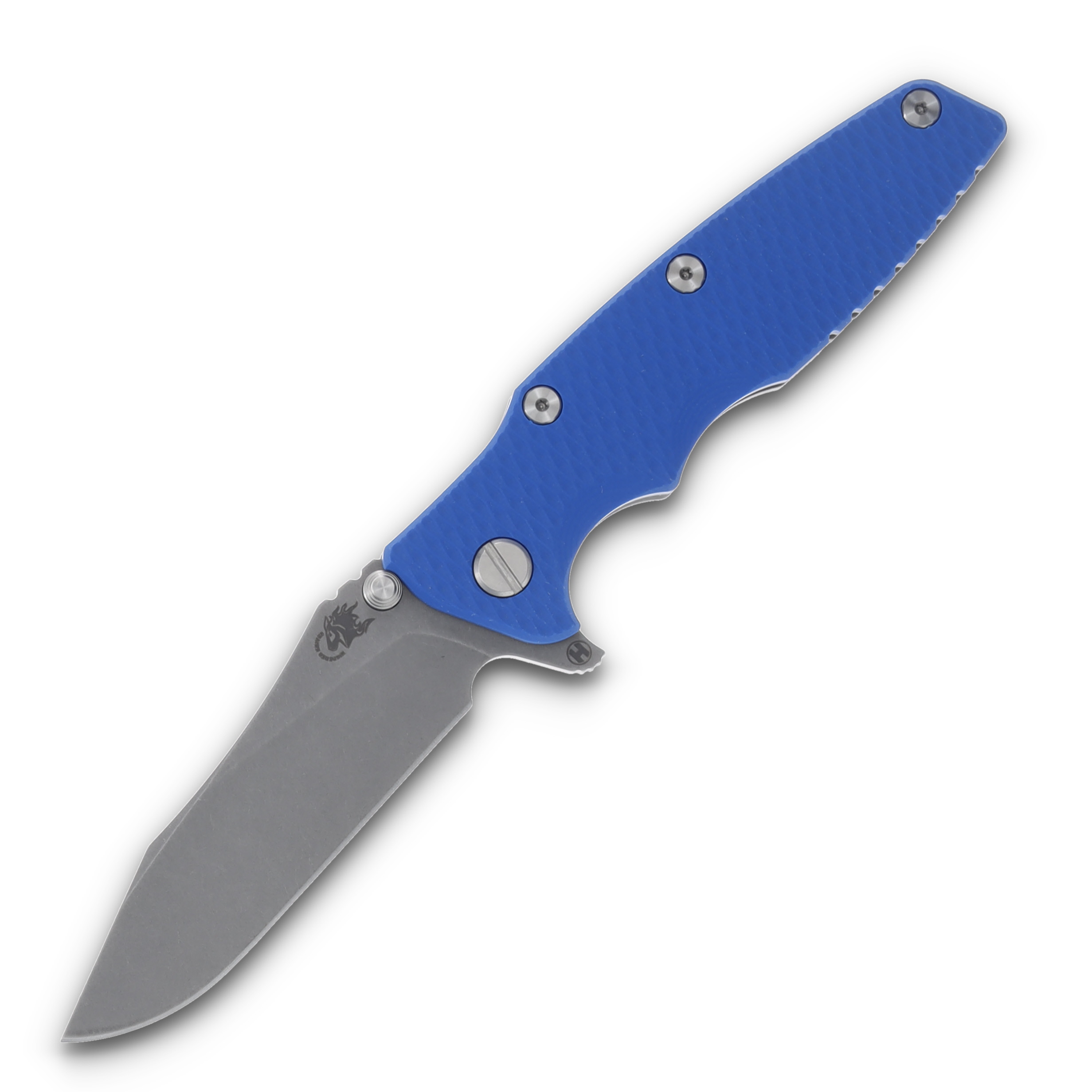 Hinderer 3.5 Eklipse Slicer Hollow Ground Tri-way Blue G-10 Titanium KEK35SLHOTWWFBL View 1