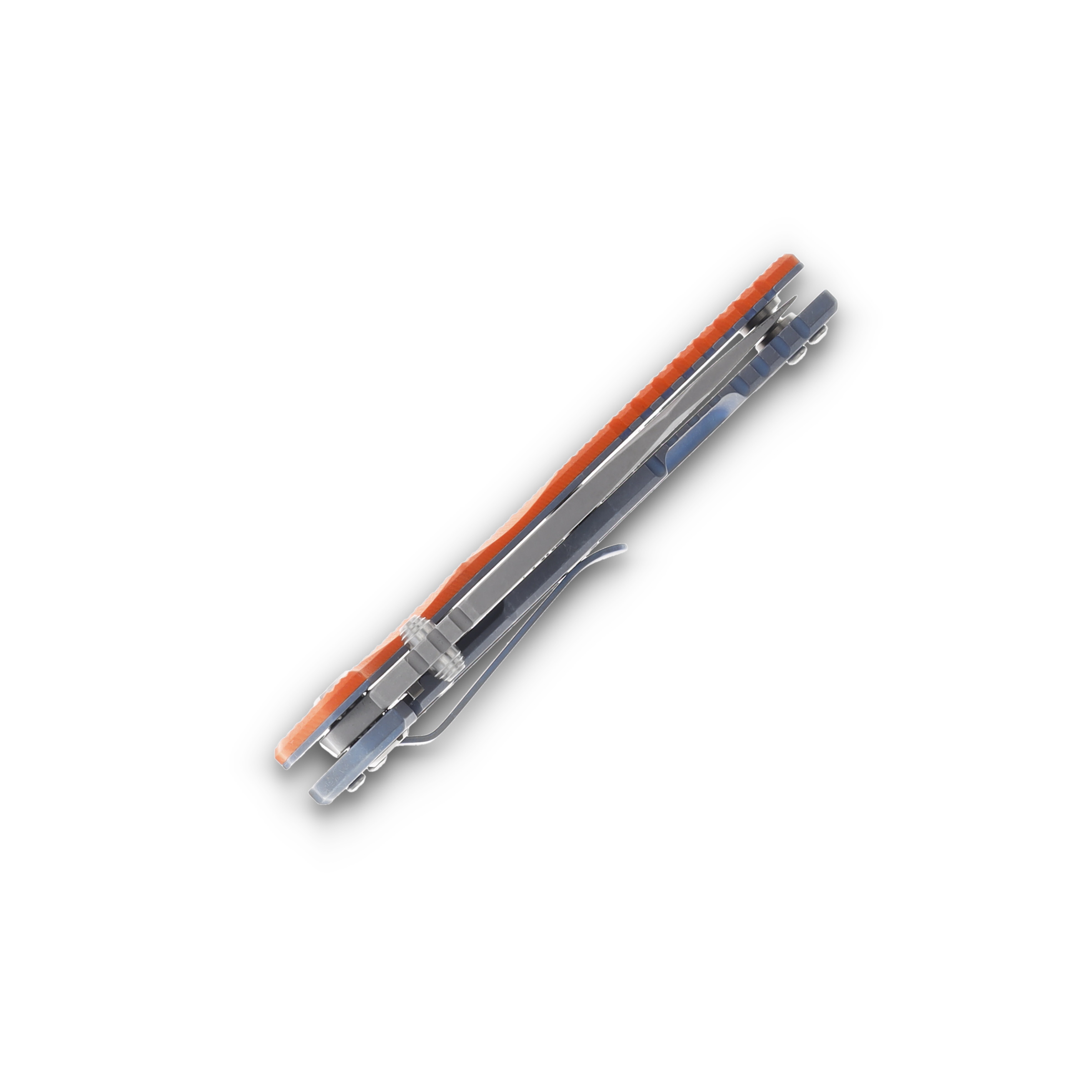 Hinderer 3.5 Eklipse Slicer Hollow Ground Tri-way Orange G-10 Titanium KEK35SLHOTWWFBBLOR View 7