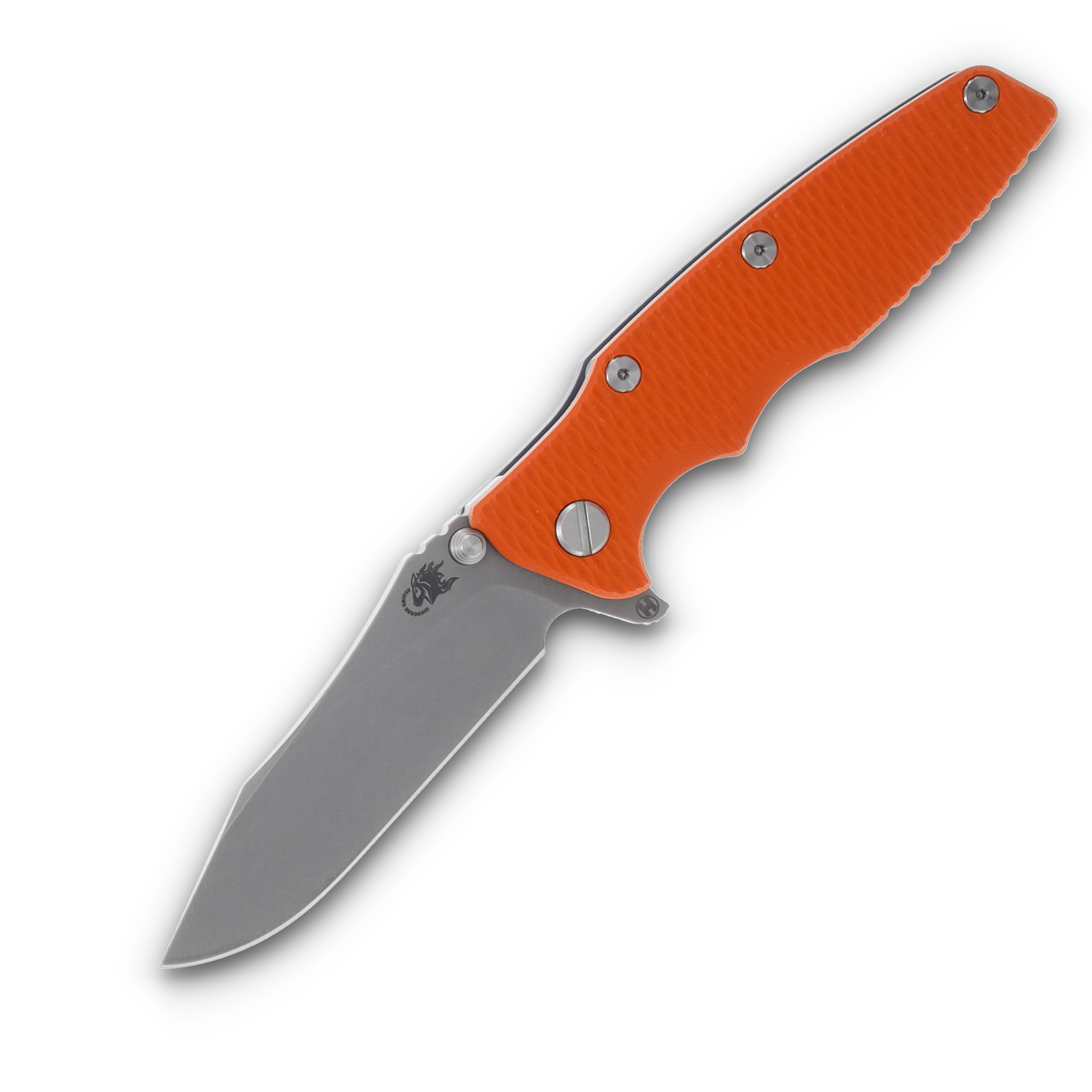 Hinderer 3.5 Eklipse Slicer Hollow Ground Tri-way Orange G-10 Titanium KEK35SLHOTWWFBBLOR View 1