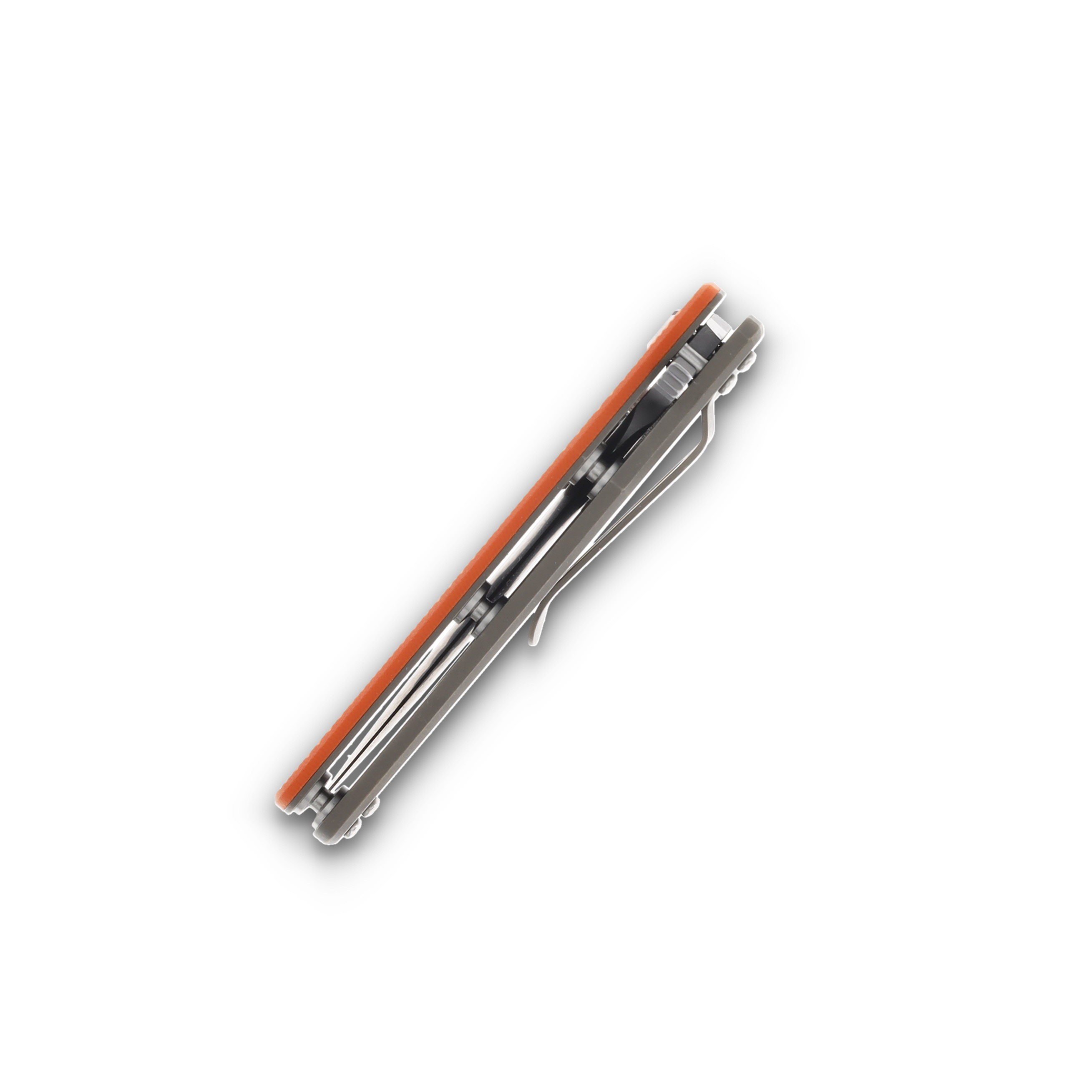 Hinderer 3.5 Eklipse Slicer Hollow Ground Tri-way Orange G-10 Titanium KEK35SLHOTWWFBBZOR View 7