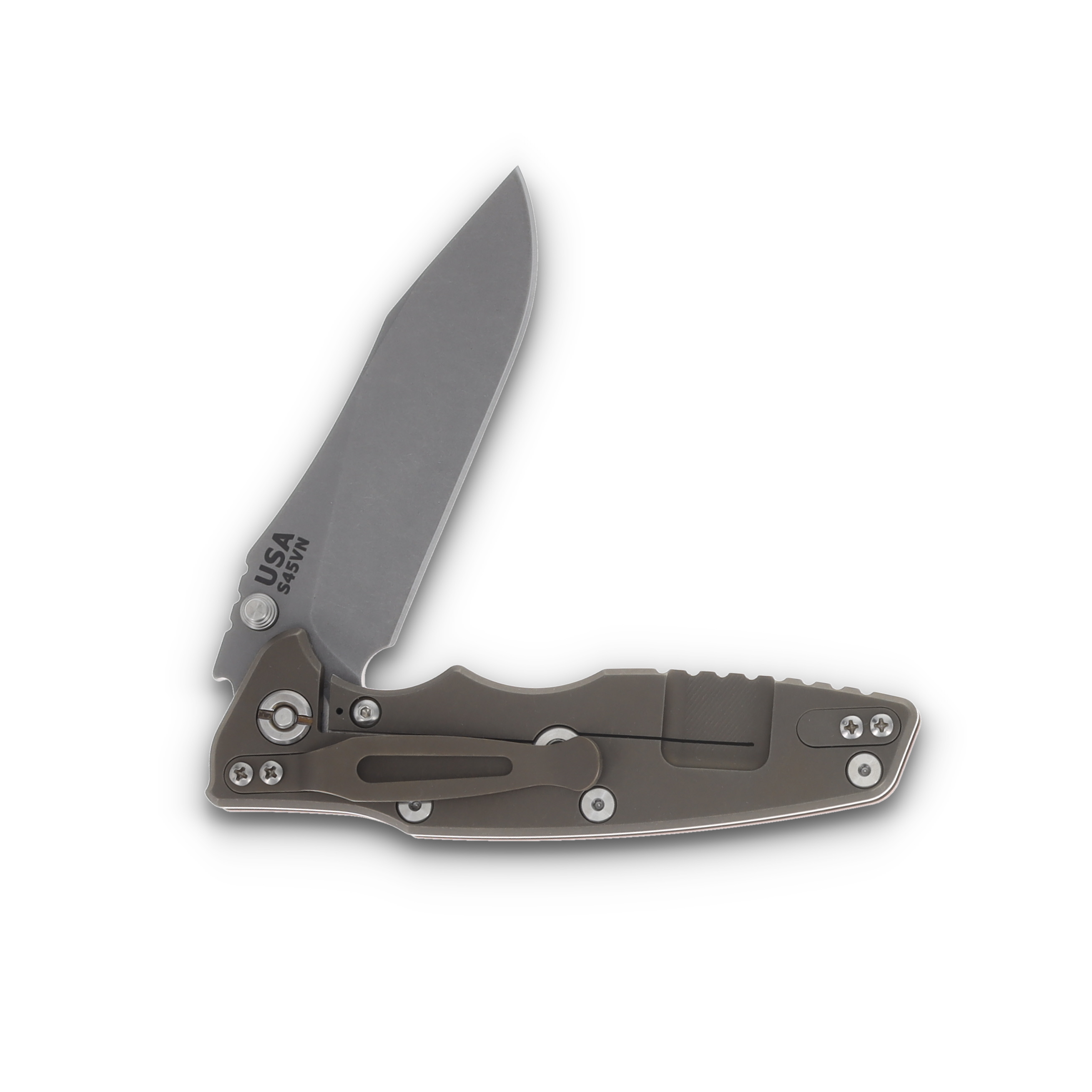 Hinderer 3.5 Eklipse Slicer Hollow Ground Tri-way Orange G-10 Titanium KEK35SLHOTWWFBBZOR View 4