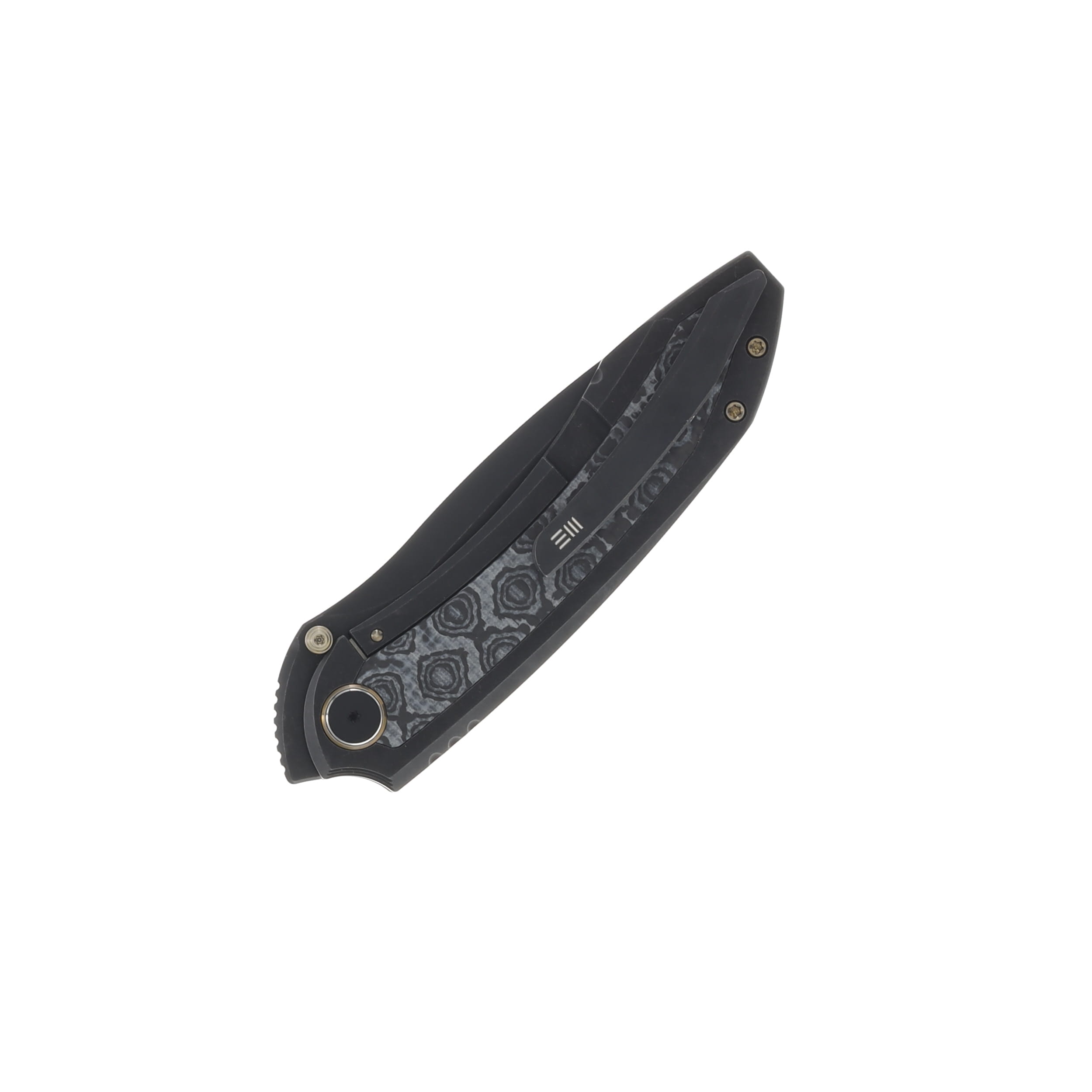WE Knife Co Winsome Gray - Black 3.74in Plain Black Stonewash Drop Point WE23092-1 View 3