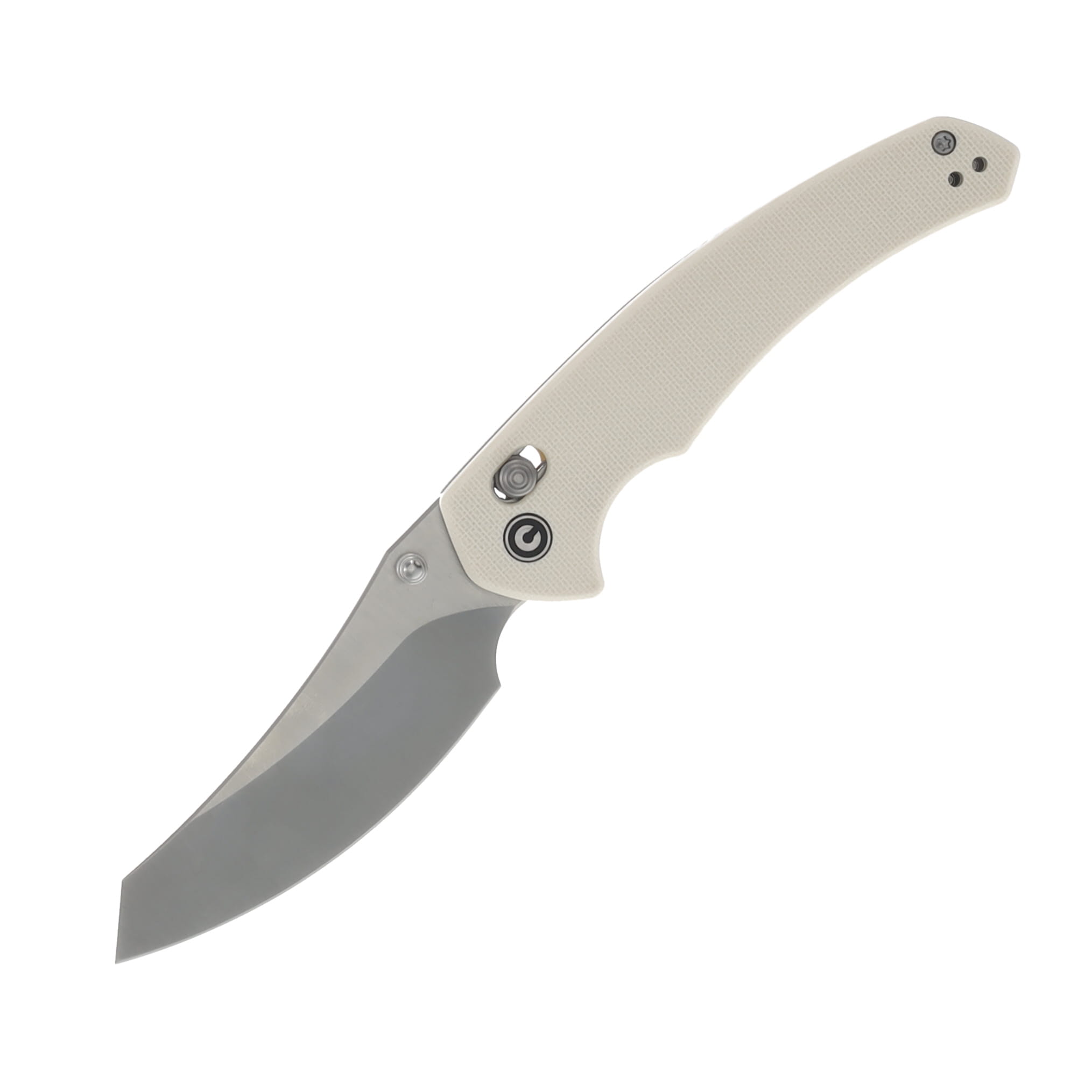 CIVIVI Sixgill Folding Knife Ivory 3.41 Inch Plain Satin Reverse Tanto C24050-2 View 1
