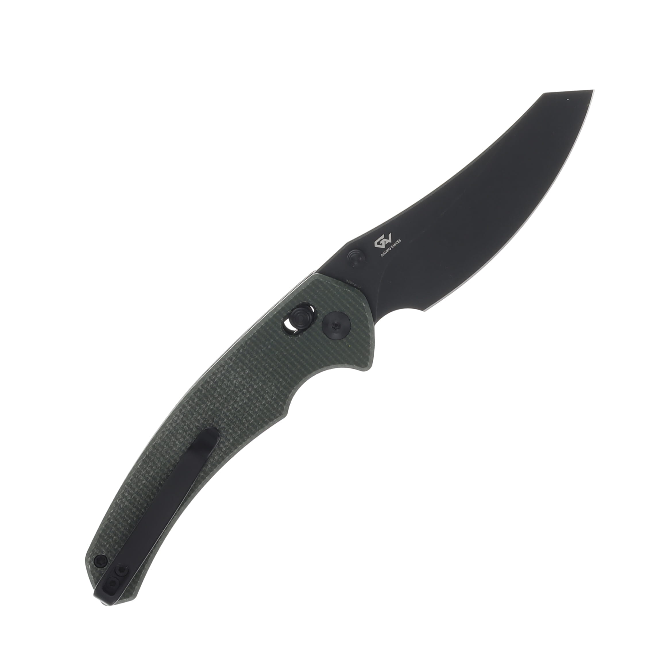 CIVIVI Sixgill Green 3.41 Inch Plain Black Stonewash Reverse Tanto C24050-3 View 2