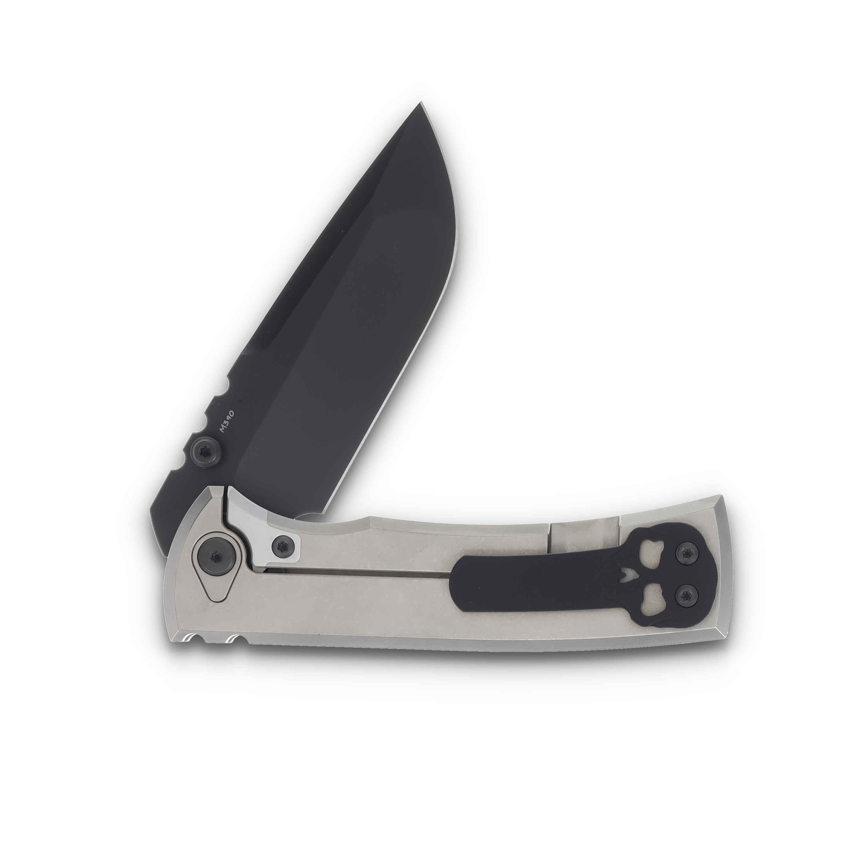 Chaves Integral Redencion 229 Bright 3.75in Plain Black DLC Drop Point View 3