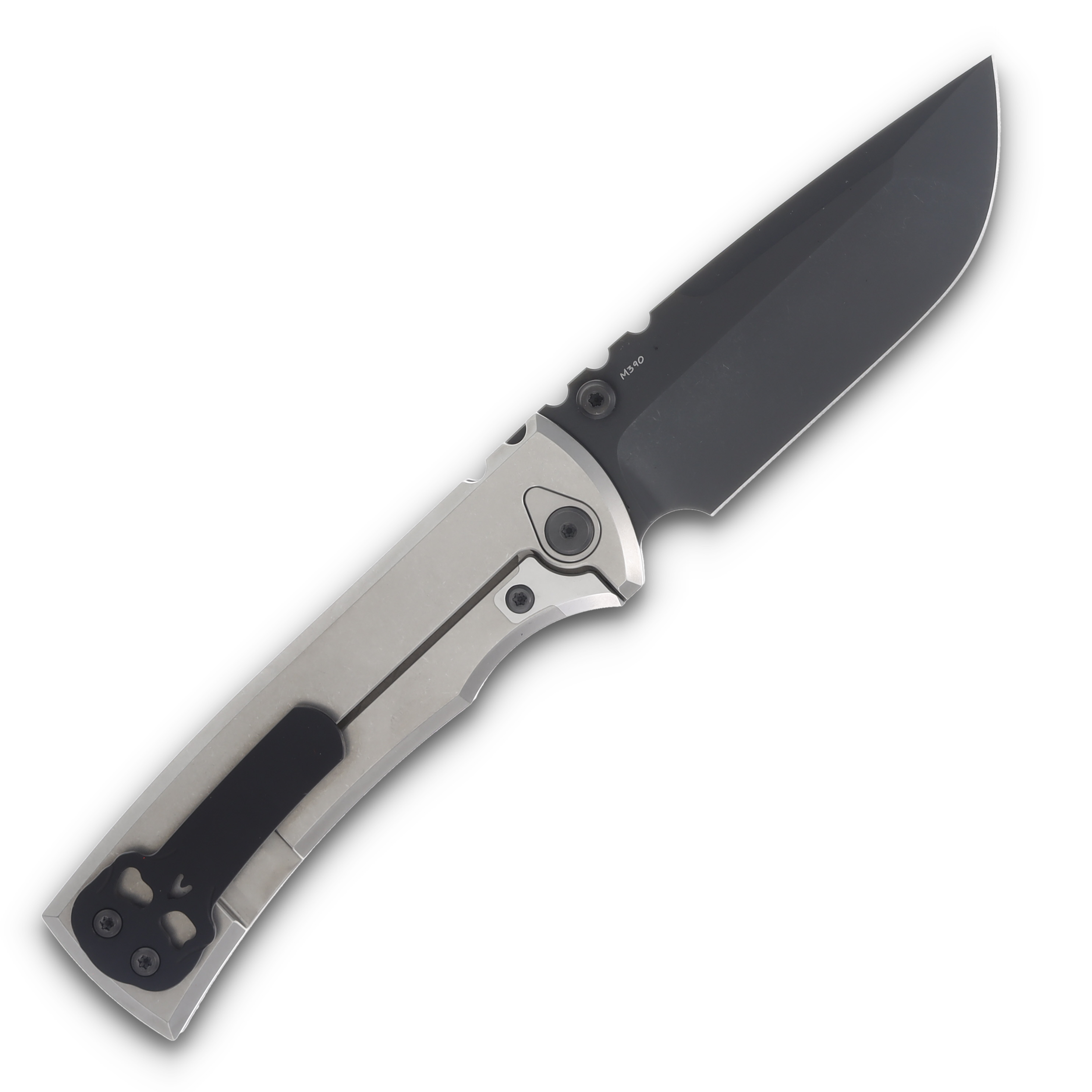 Chaves Integral Redencion 229 Bright 3.75in Plain Black DLC Drop Point View 2
