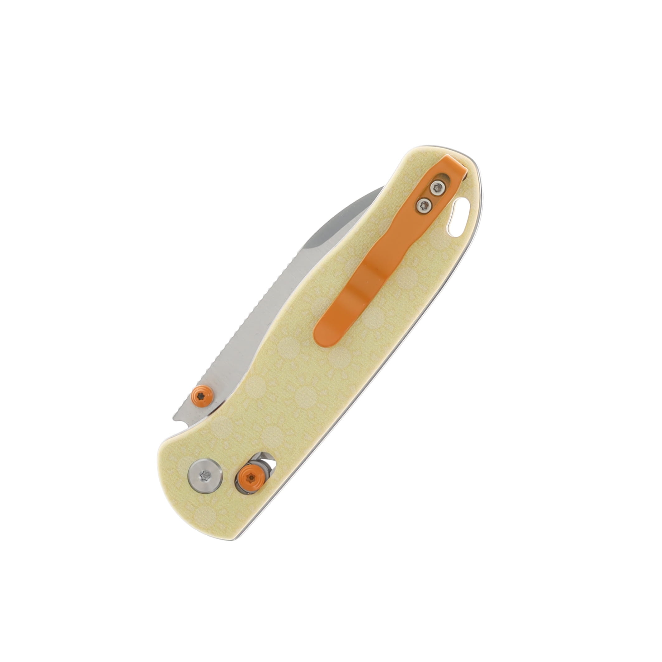 Kizer SMKW Exclusive Drop Bear Folding Knife Sunny Yellow G-10 V3619E7 View 5